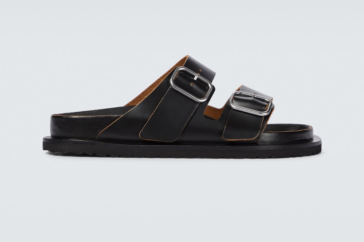 BIRKENSTOCK×JIL SANDER BERLIN 41 BLACK Jil Sander Berlin Suede Leather Black | BIRKENSTOCK