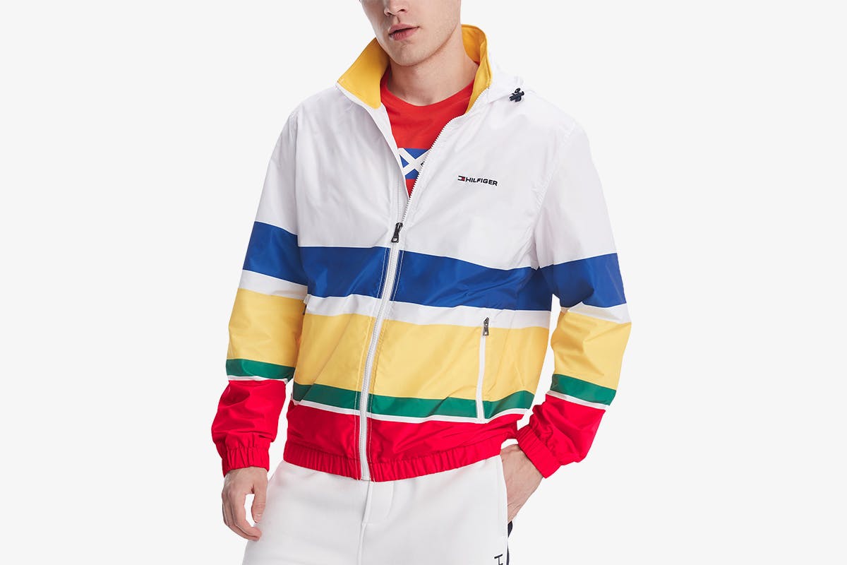 Men's Weekender Striped Water-Resistant Yacht Jacket - 0