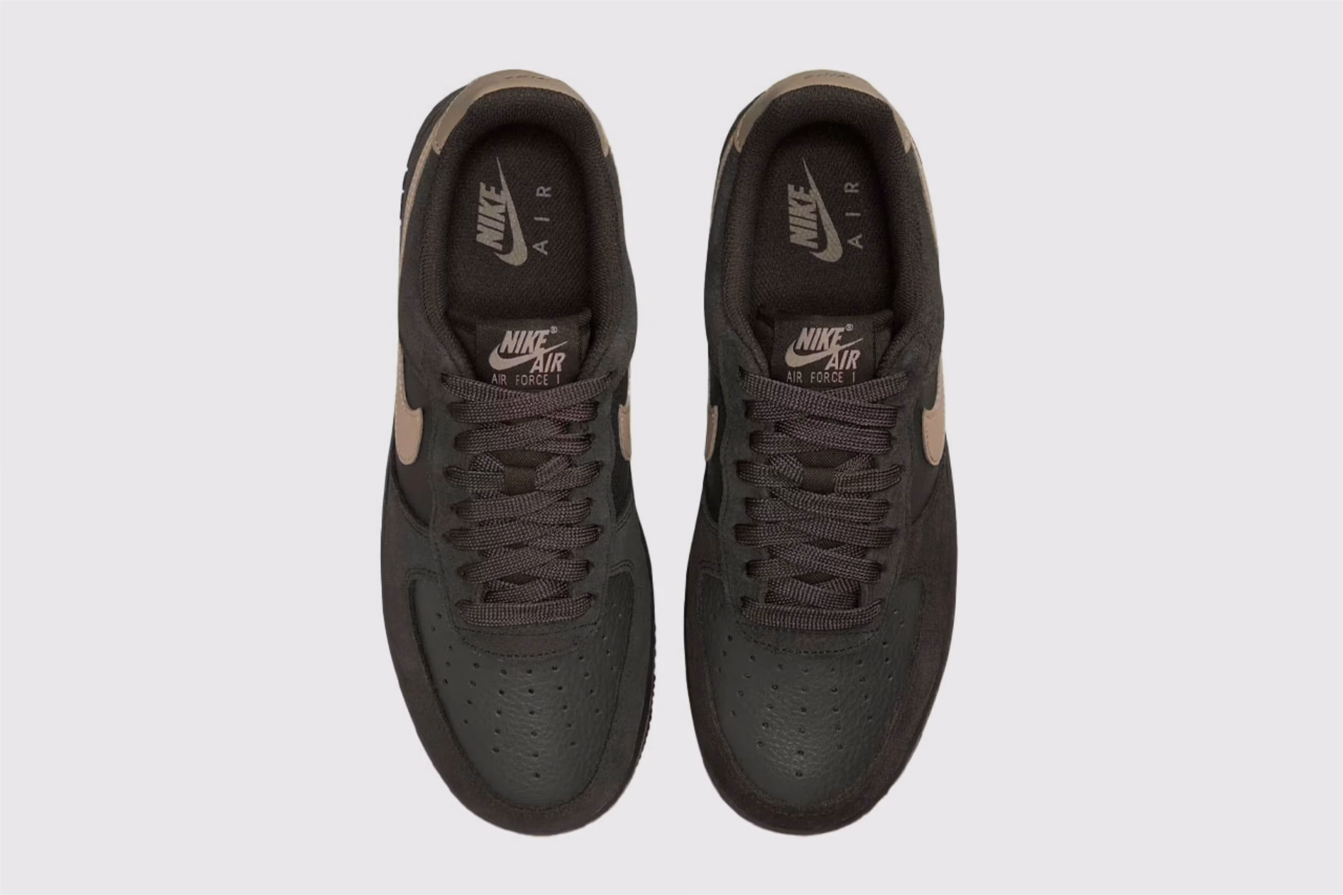 Nike Air Force 1 Low Suede Medium Ash Off Noir