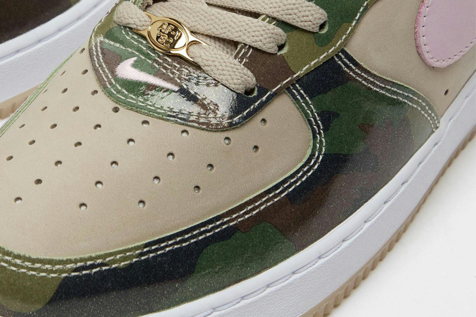 nike air force 1 camo pink
