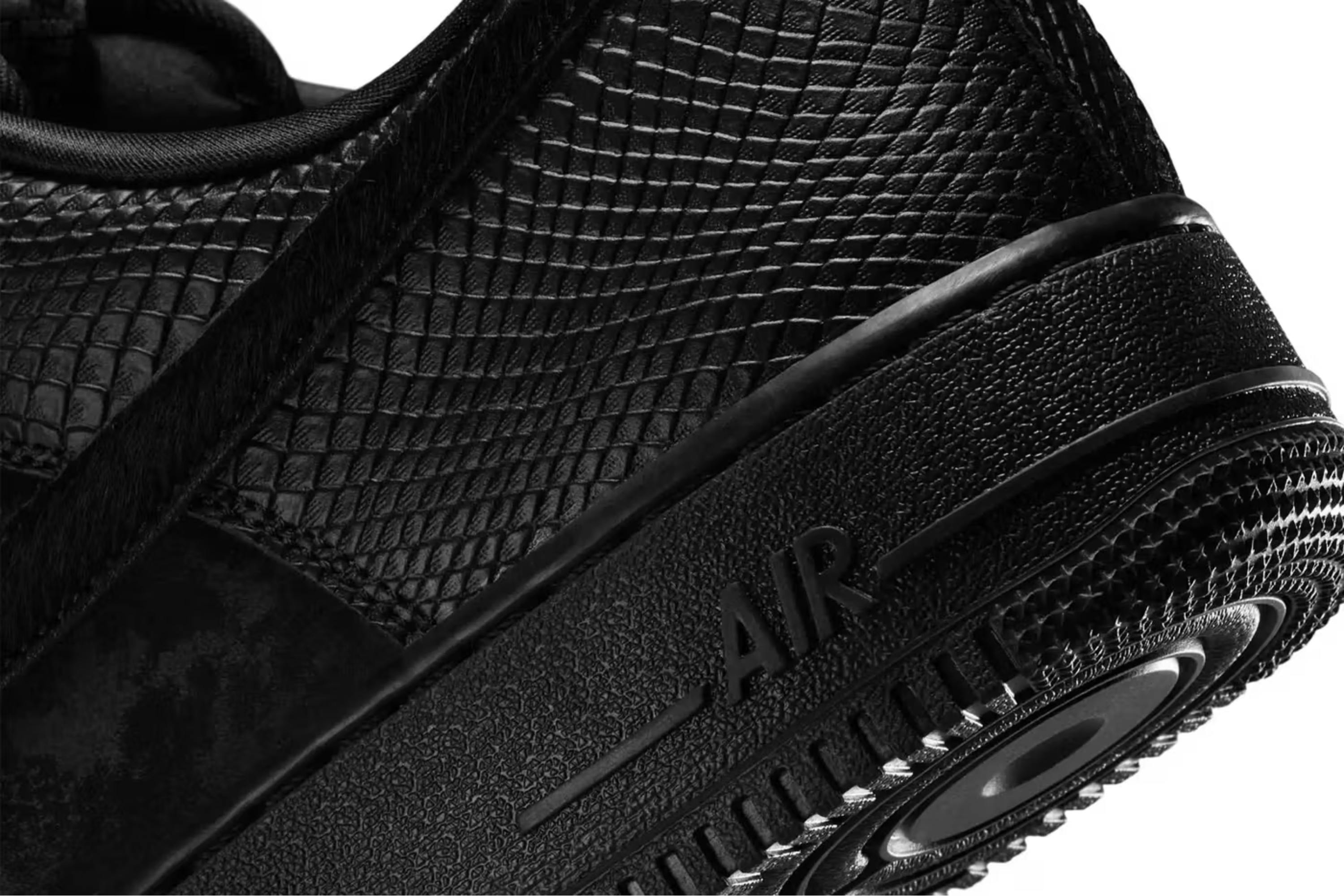 Nike Black Sneakers, Pony, Python, Leather Sneakers, Black Sneakers