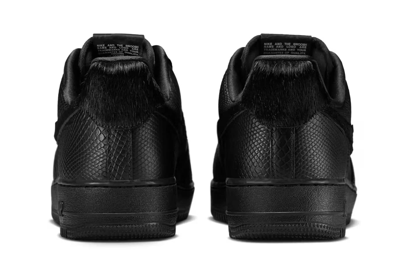 Nike Black Sneakers, Pony, Python, Leather Sneakers, Black Sneakers