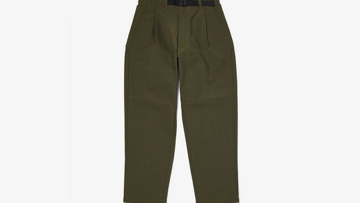One Tuck Tapered Stretch Twill Pants - 0