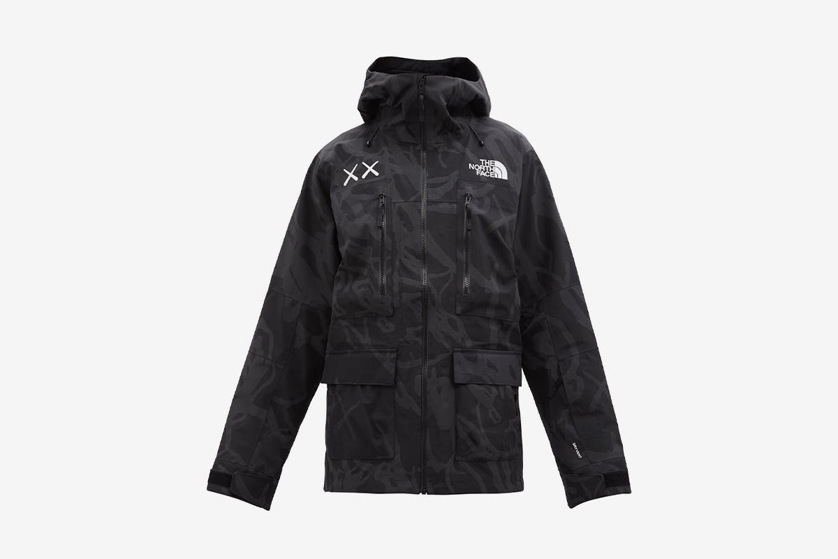 KAWS×the North Face Freeride Jacket 黒 FW21 The North Face X KAWS 3M Dragline Print Freeride Jacket