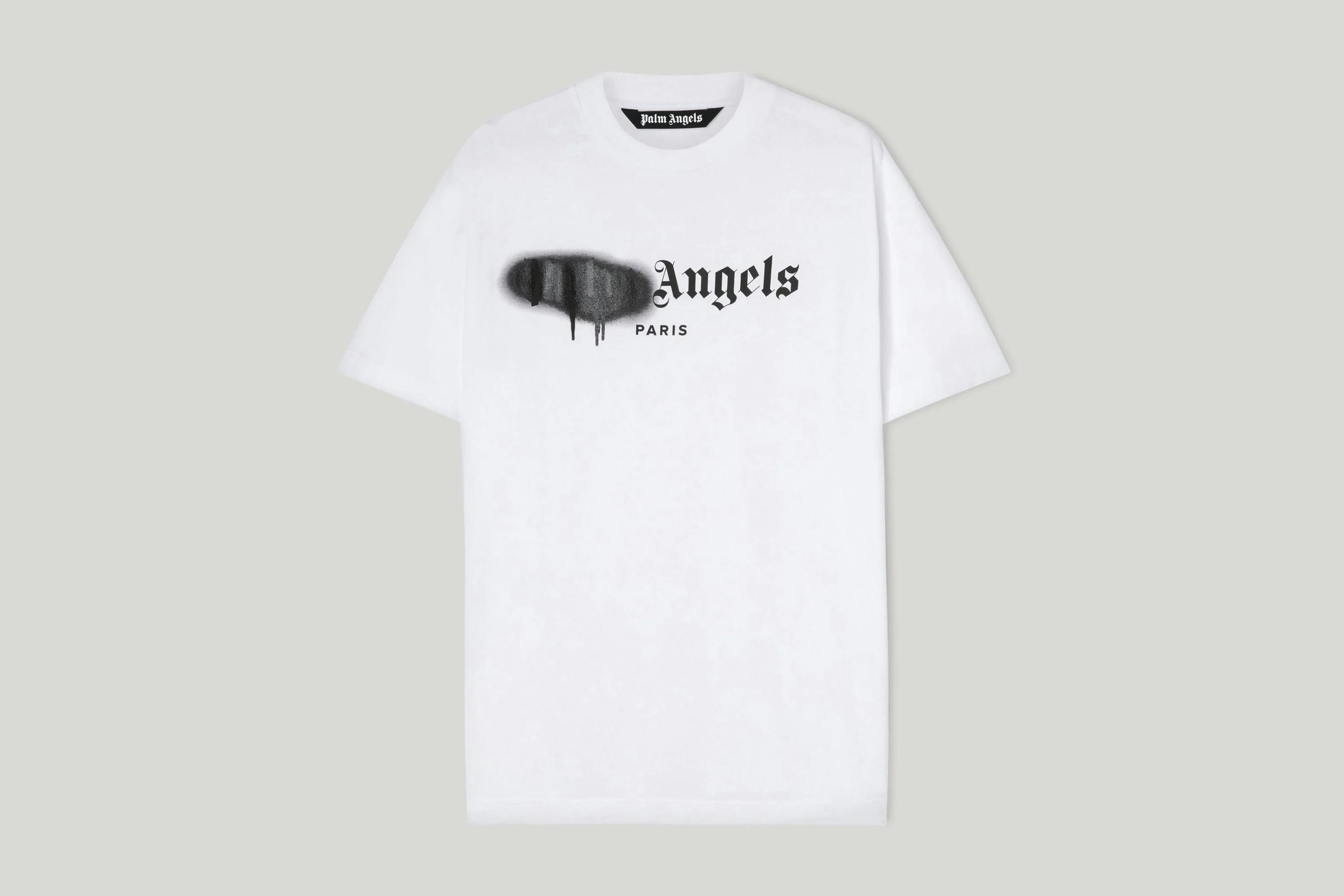 関税負担なしPalm Angels PALM TREE PAINTED Tシャツ 半袖 Palm Angels Palm Tree Painted T-shirt 'Off White Red