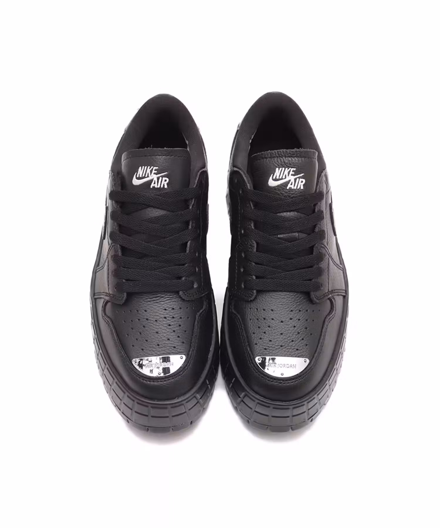 W AIR JORDAN 1 BROOKLYN LOW, BLACK SNEAKER, STOMPERS, SNEAKERS WITH METAL TOE