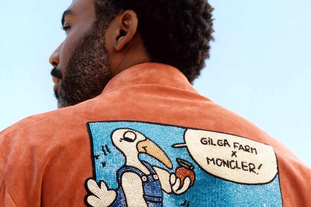 donald glover moncler gilga farms collection