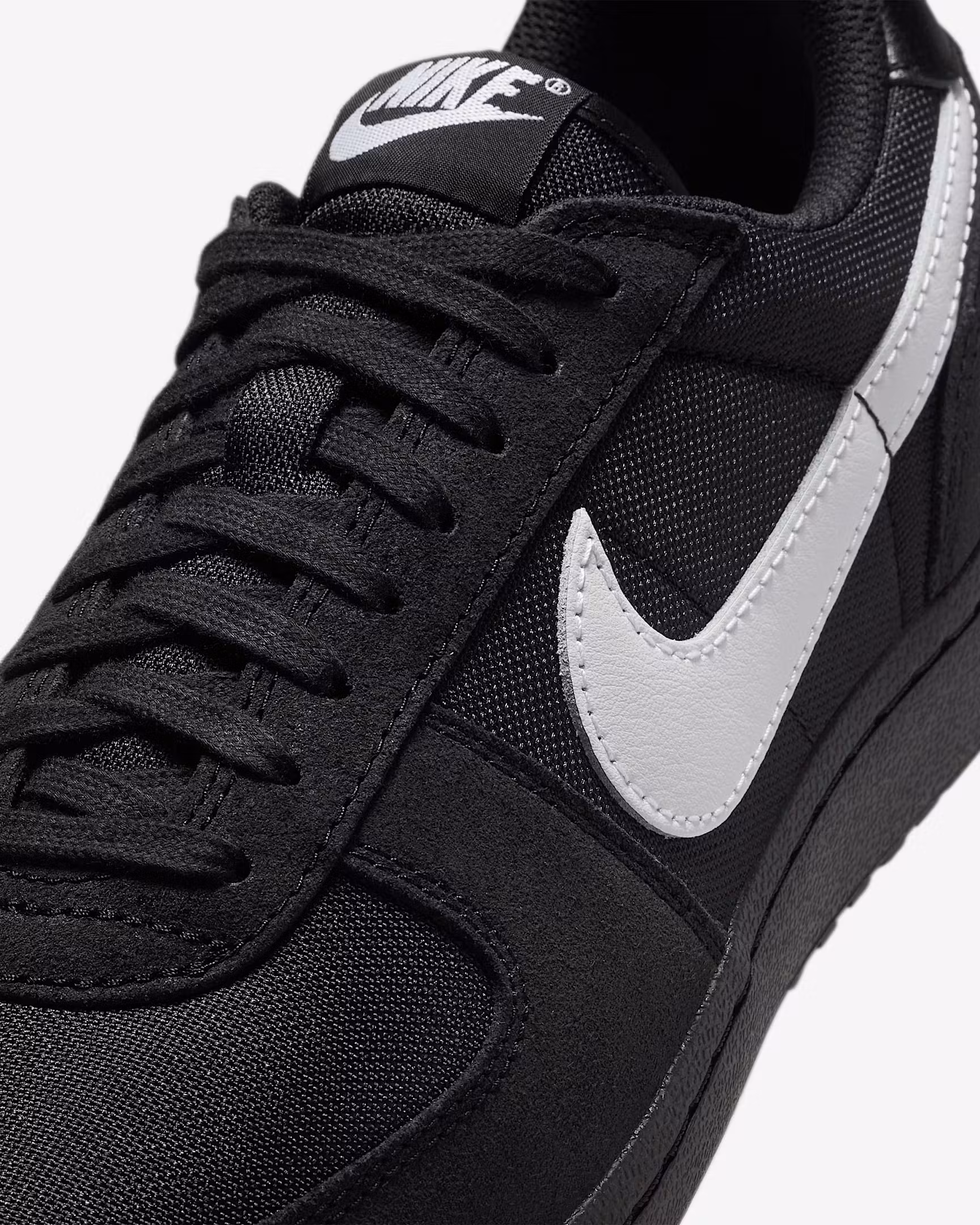 Nike Field General Ref sneaker in black white suede