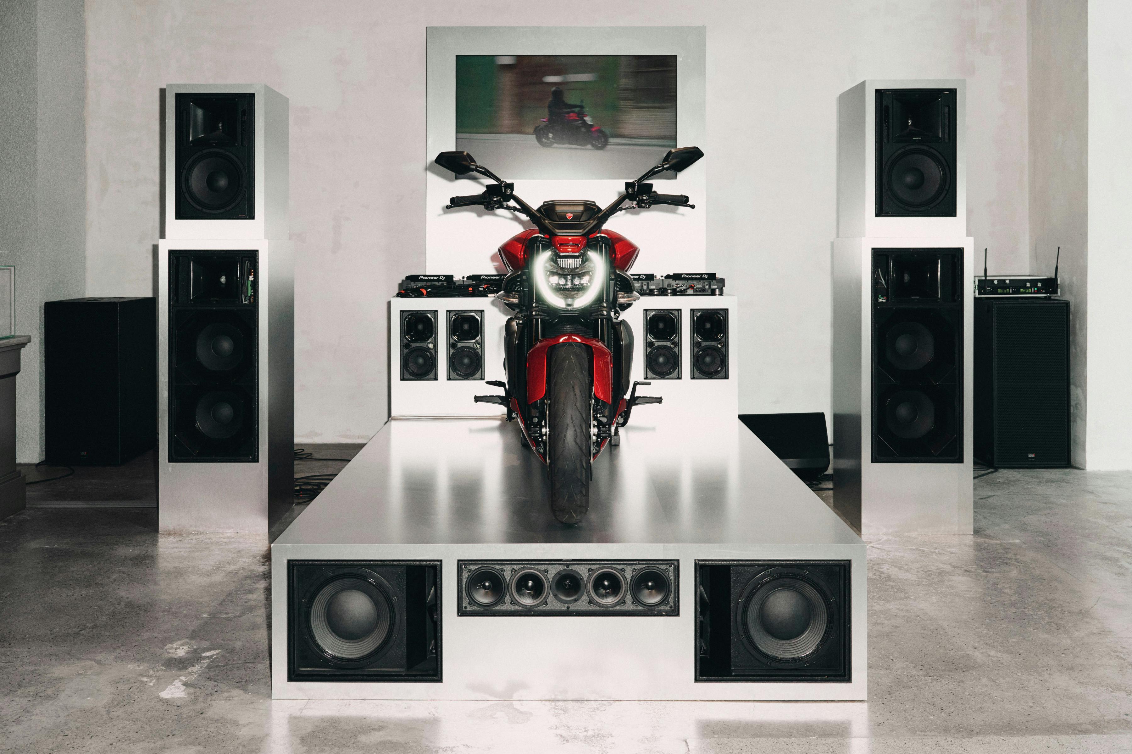 Ducati's XDiavel V4 at the Highsnobiety Store in Berlin
