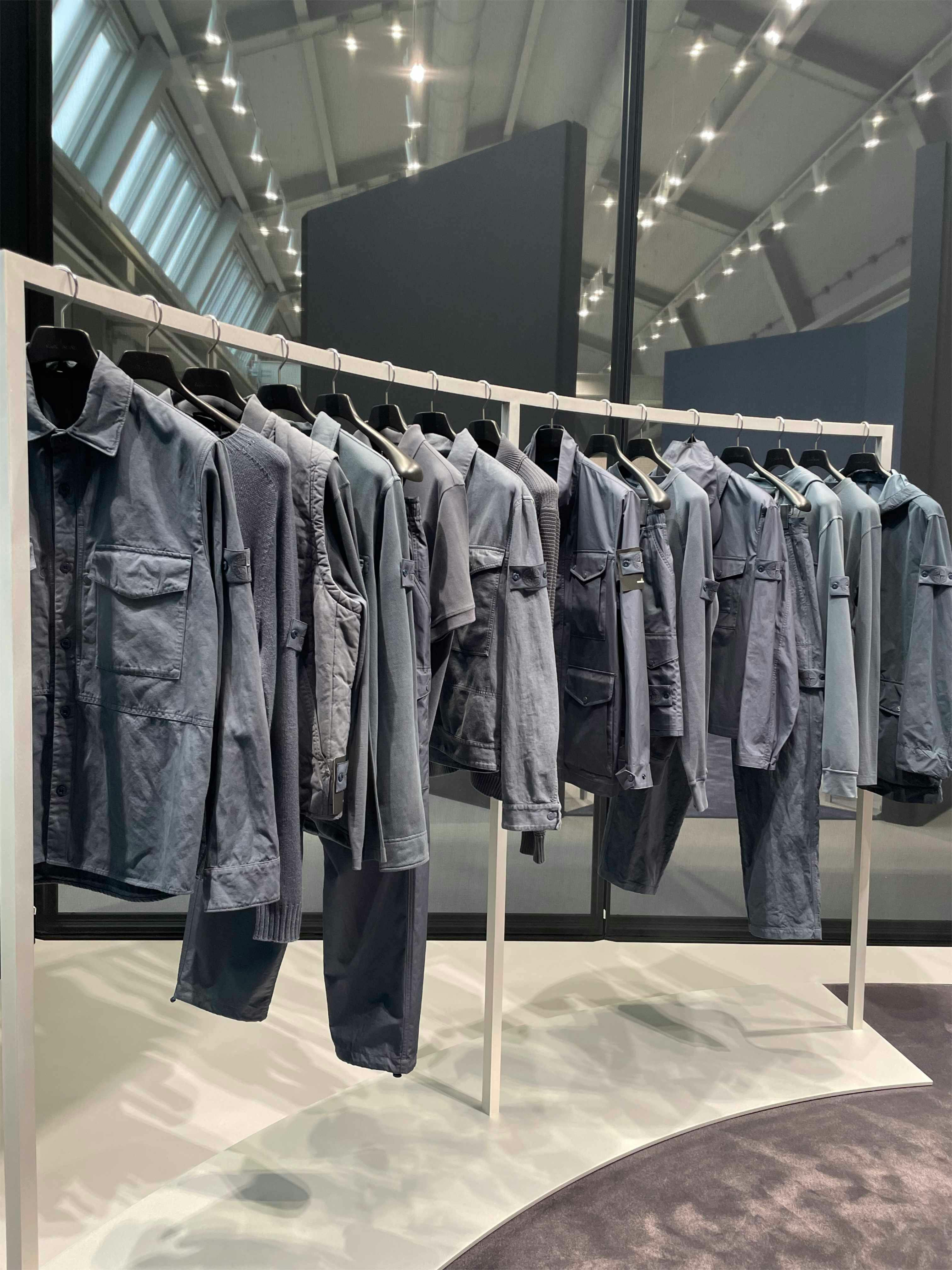 stone island spring summer 2026 collection showroom