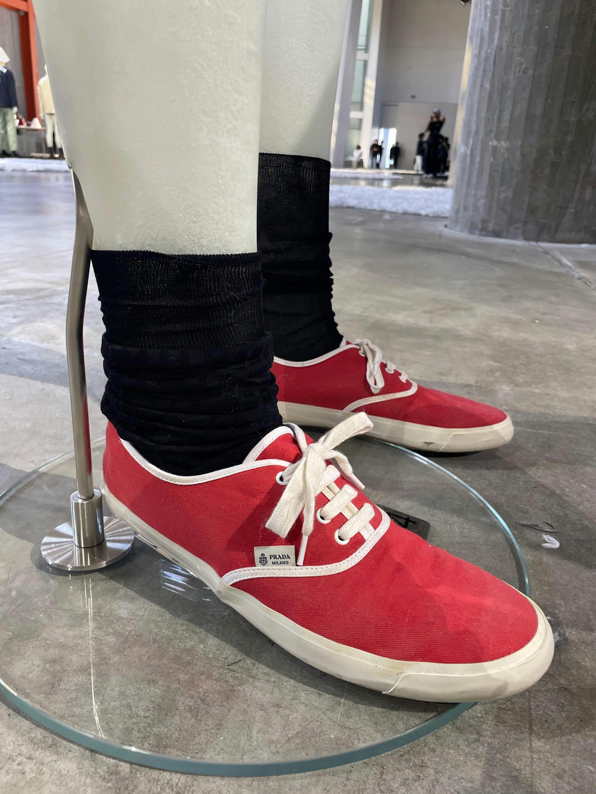 prada ss26 menswear collection showroom