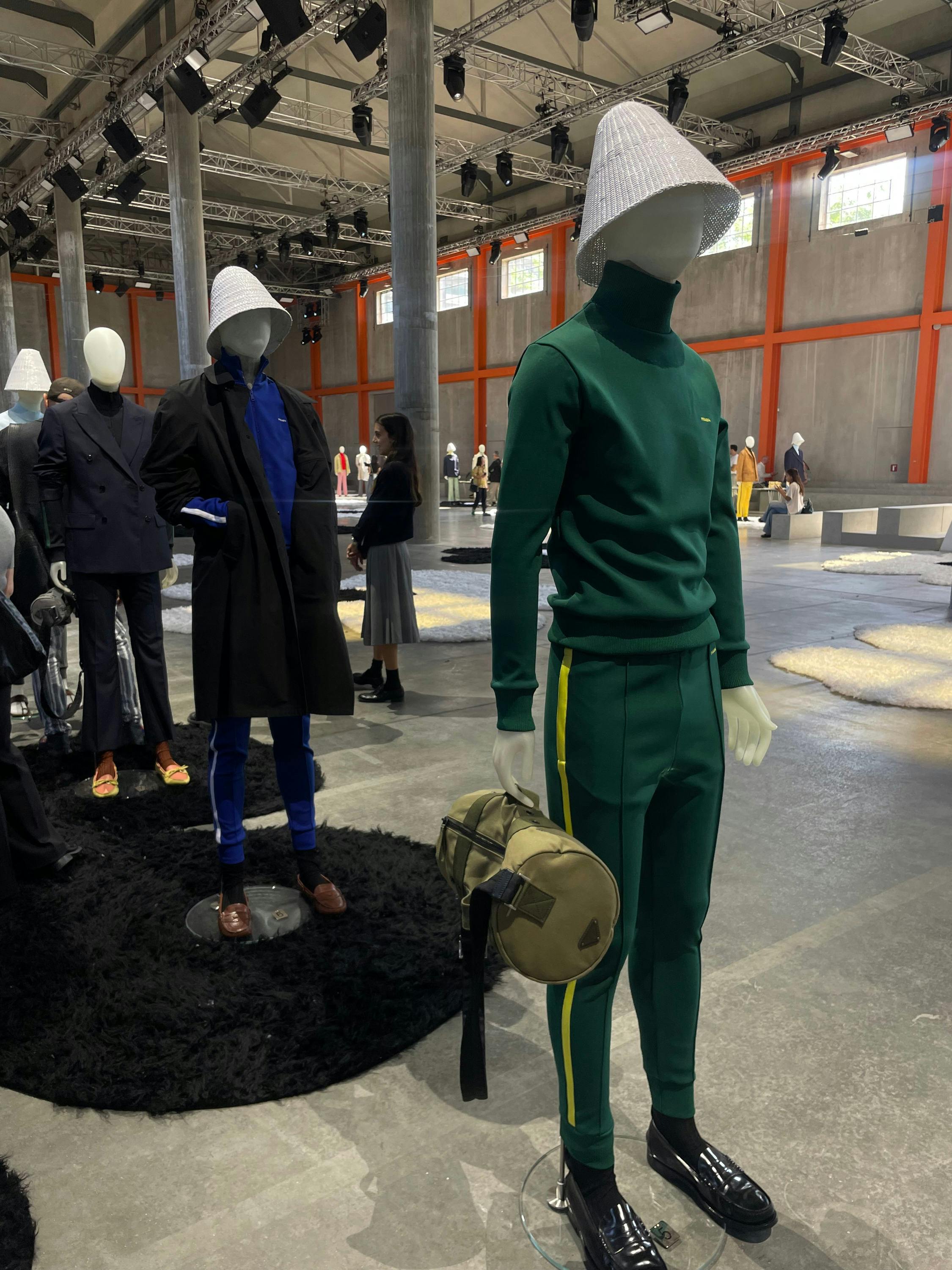 prada ss26 menswear collection showroom