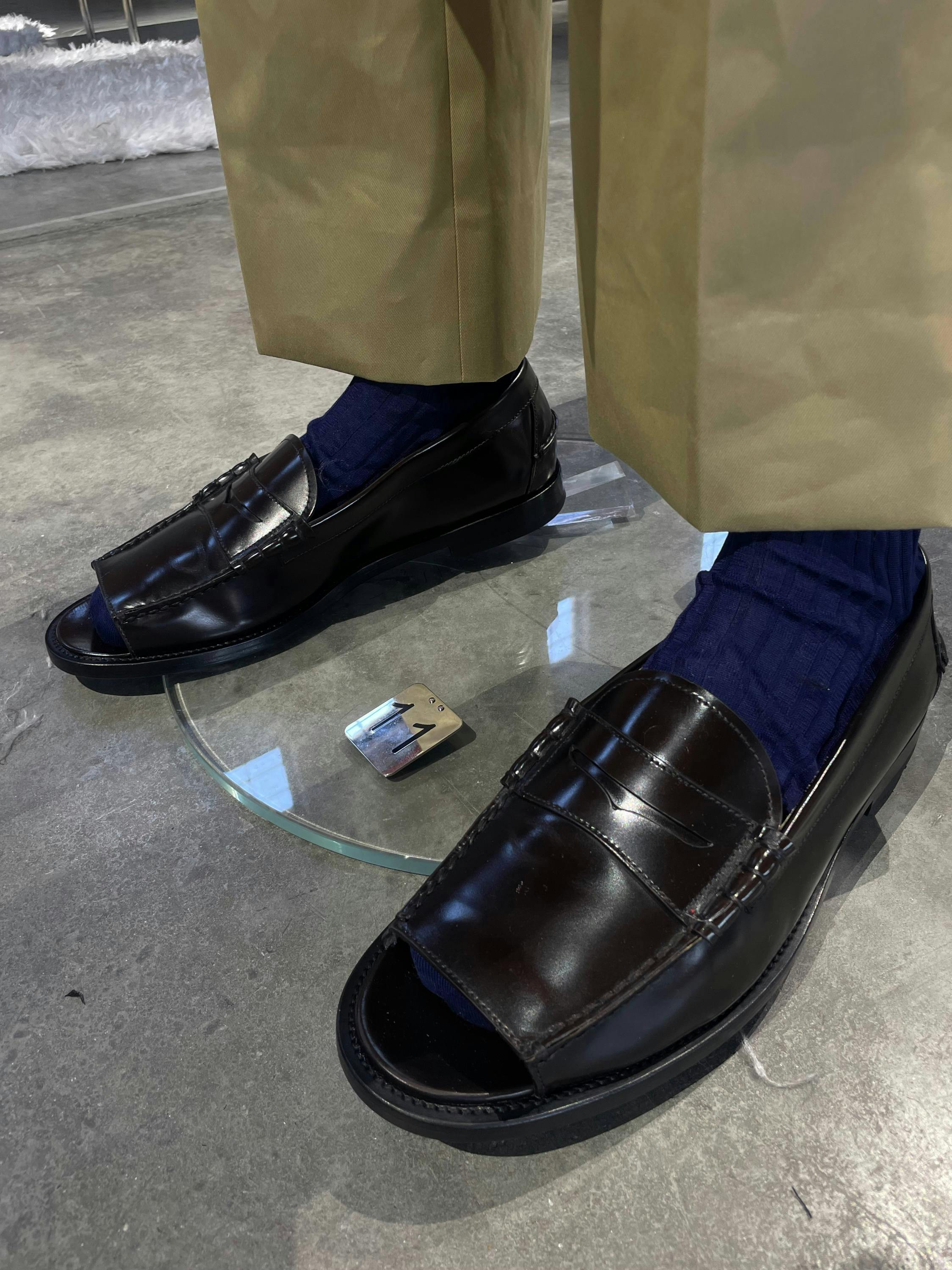prada ss26 menswear collection showroom