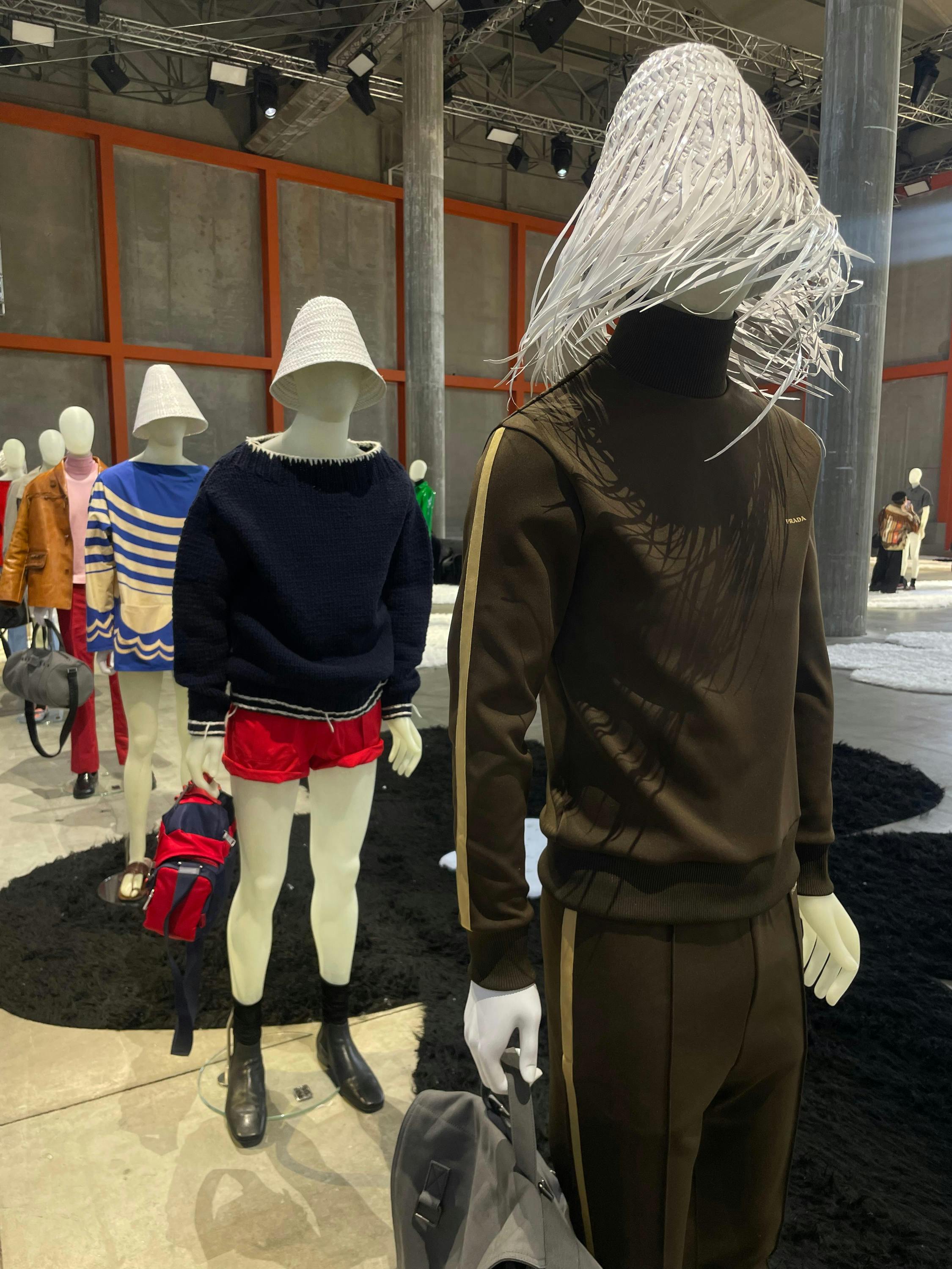 prada ss26 menswear collection showroom