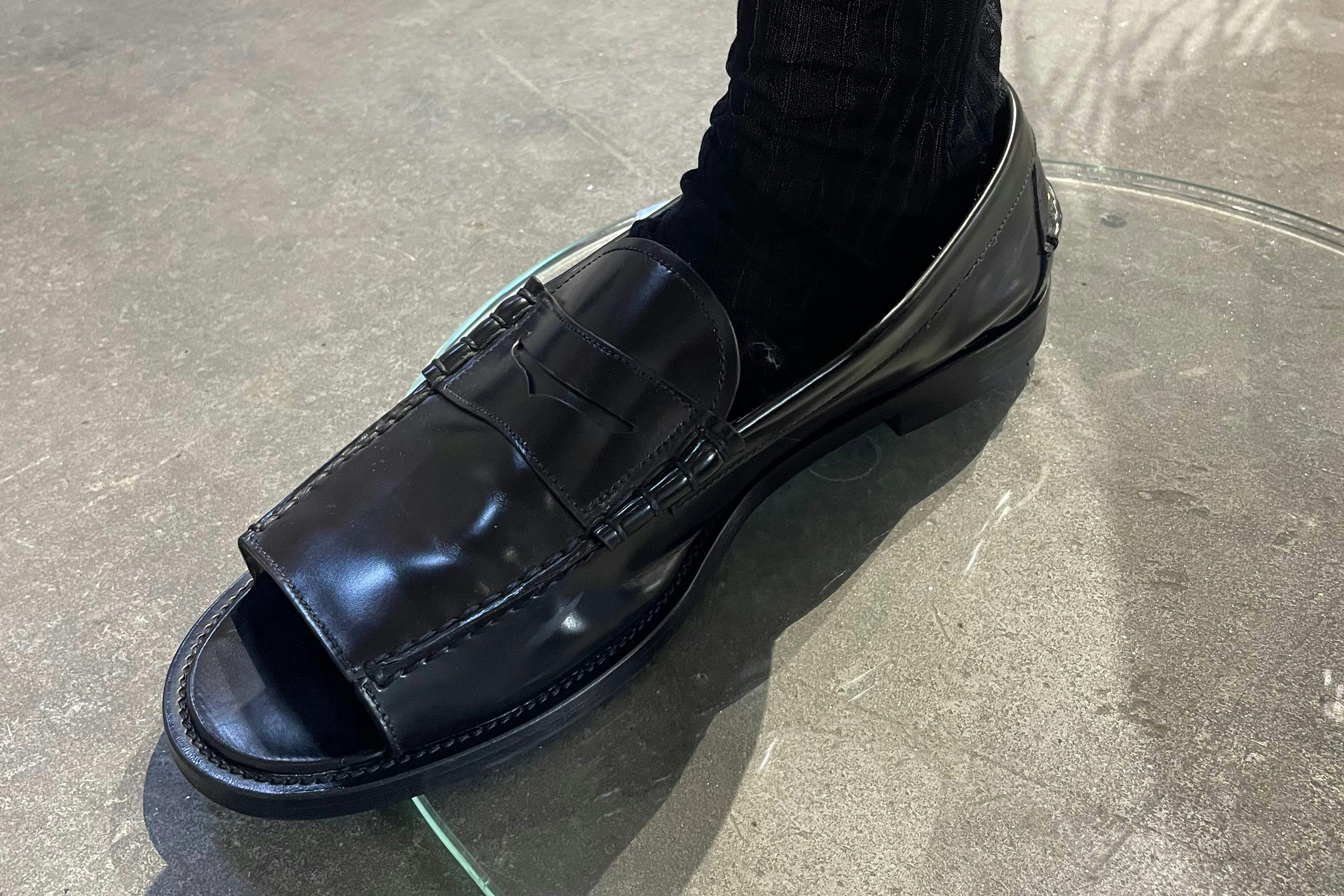 prada ss26 menswear collection showroom