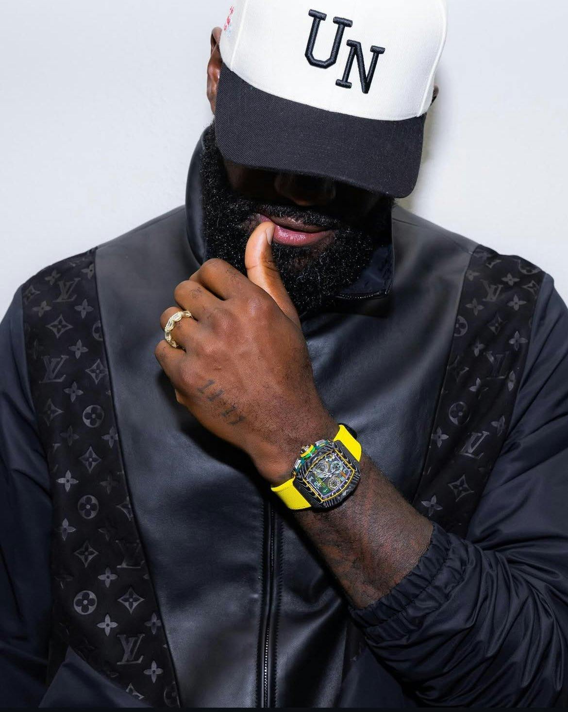 Richard Mille x Lebron, Lakers Richard Mille, New Richard Mille, Yellow strap watch, RM 65-01 “LeBron James"