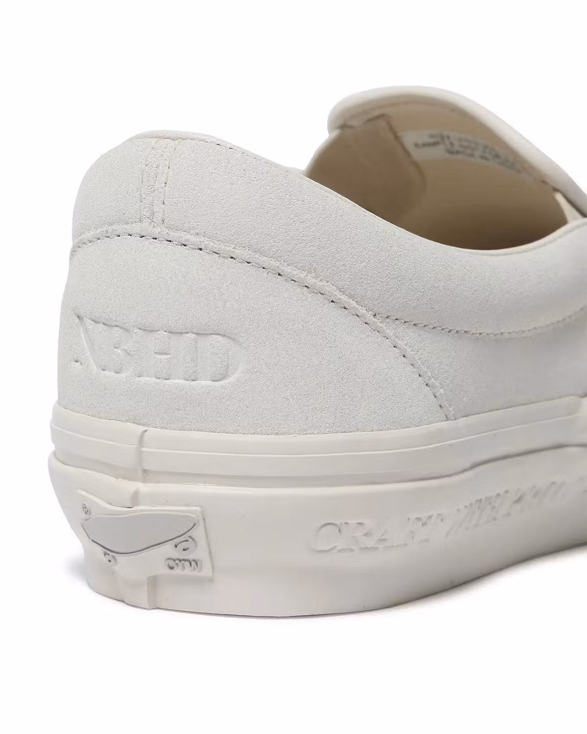 Vans OTE x NEIGHBORHOOD collab 2025, whit slip-on, black half cab