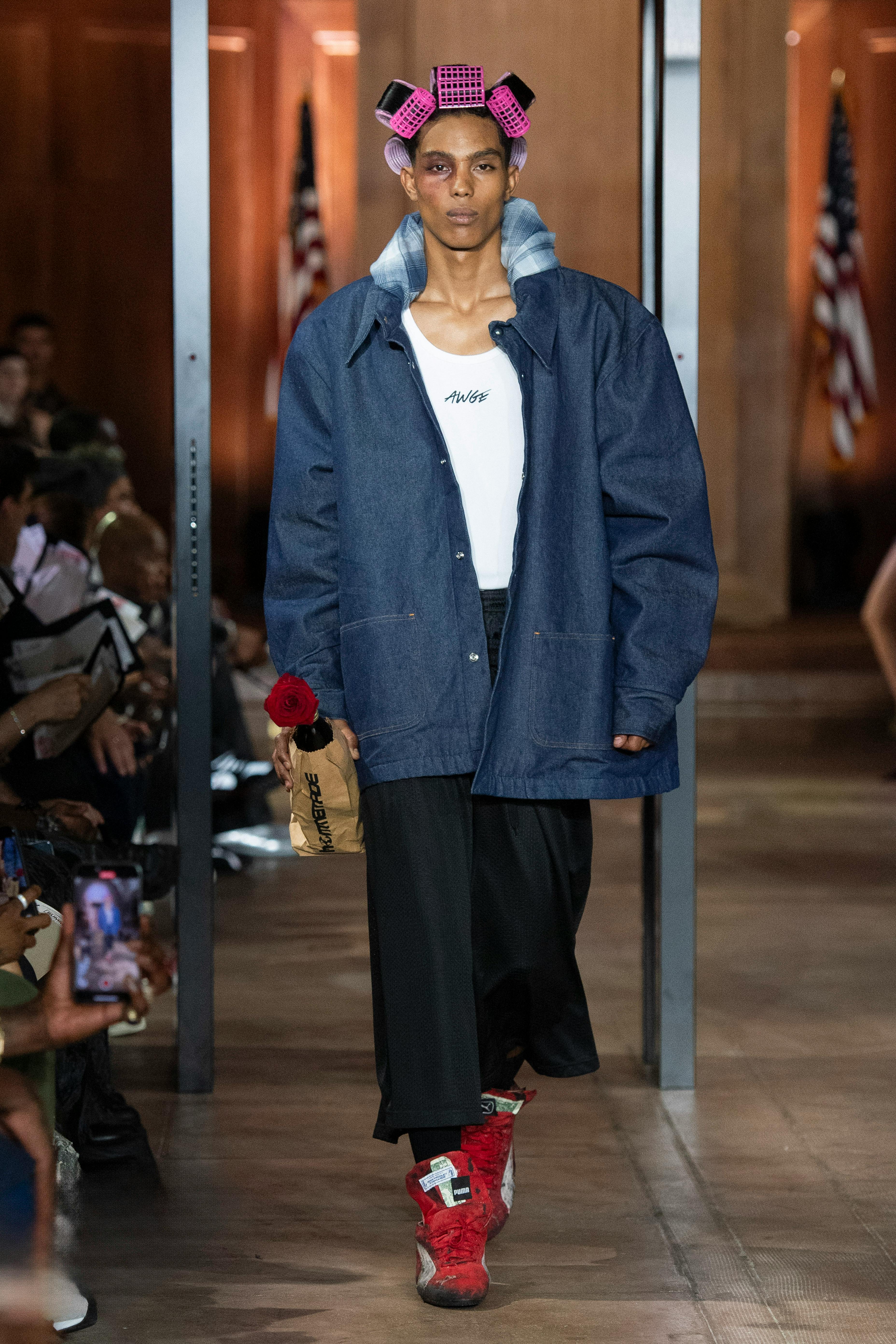 awge asap rocky fashion show 2025
