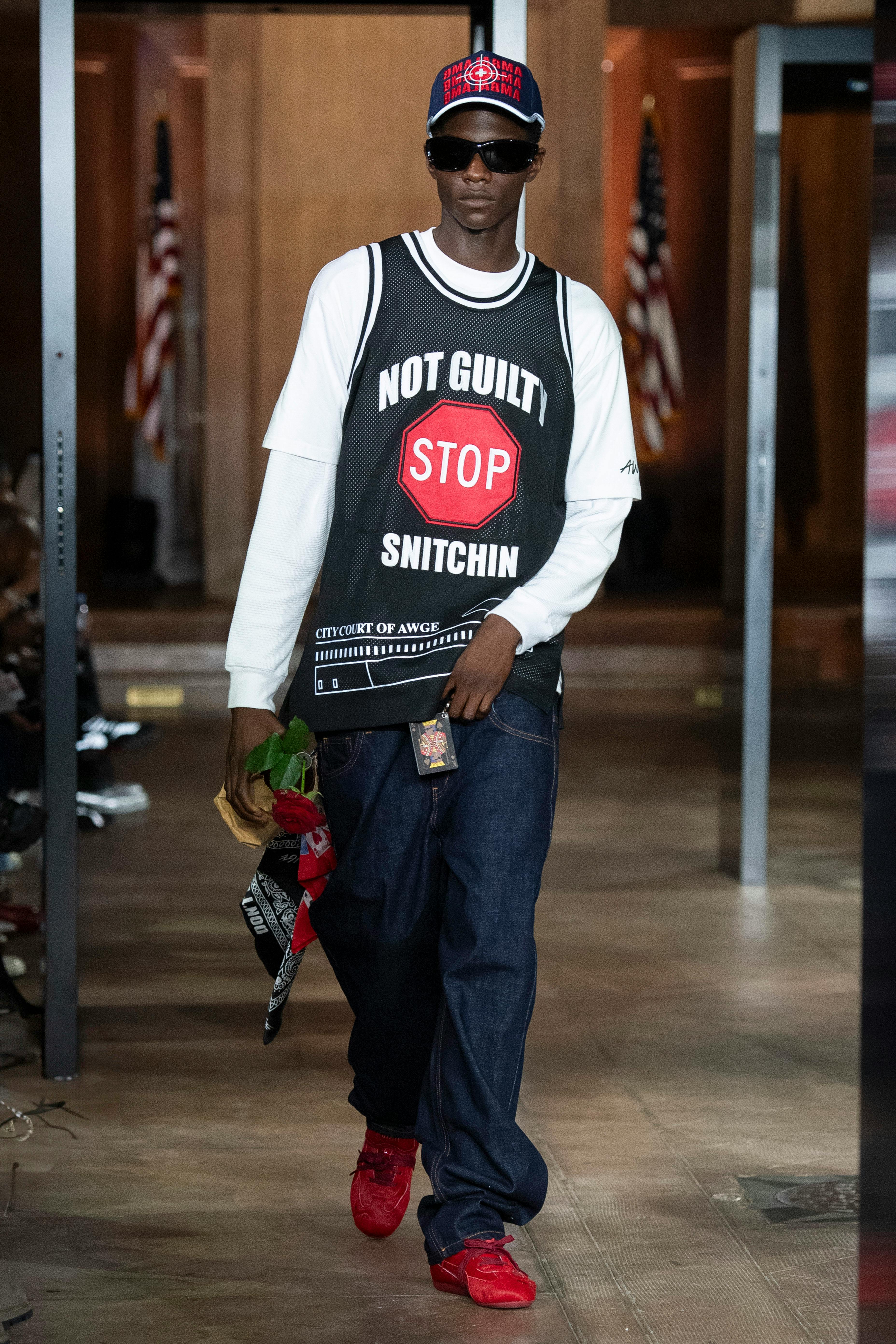 awge asap rocky fashion show 2025