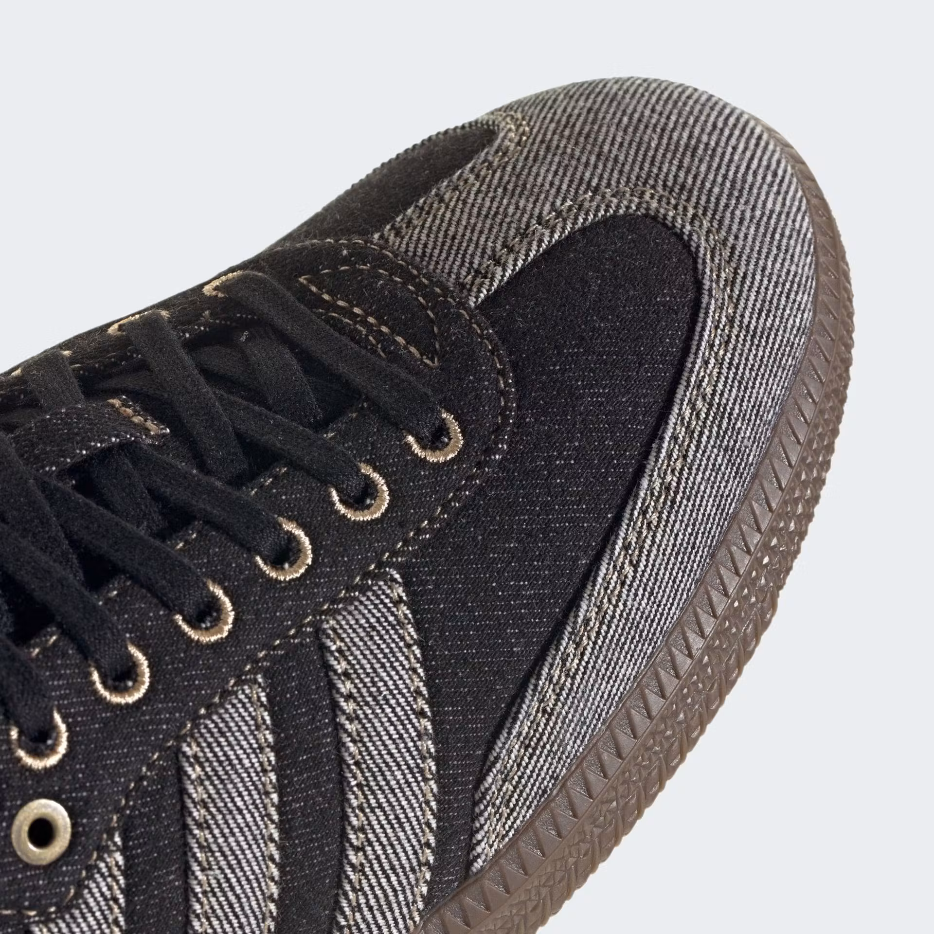 adidas samba black denim