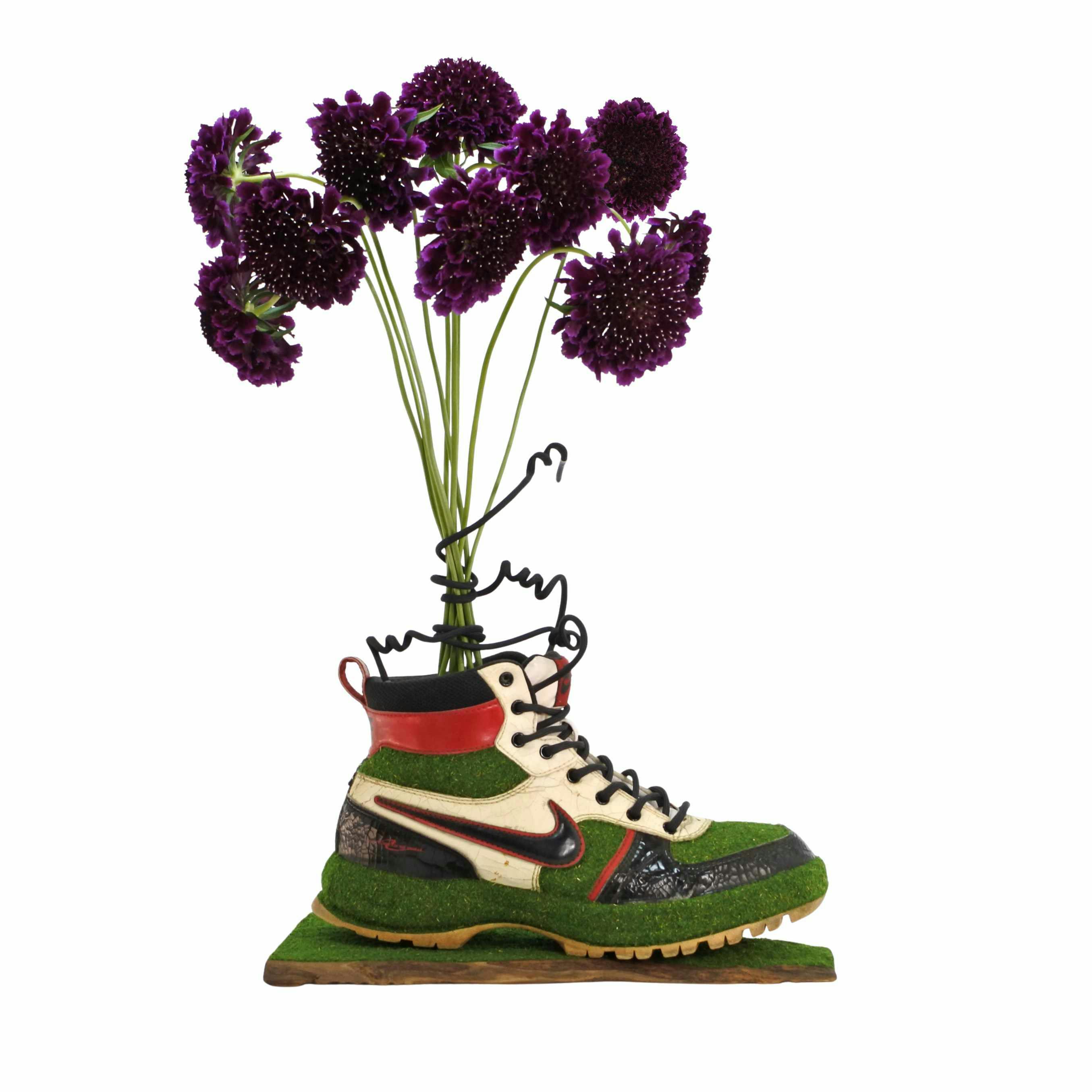 shoetree nike sneaker flower vases japan interview