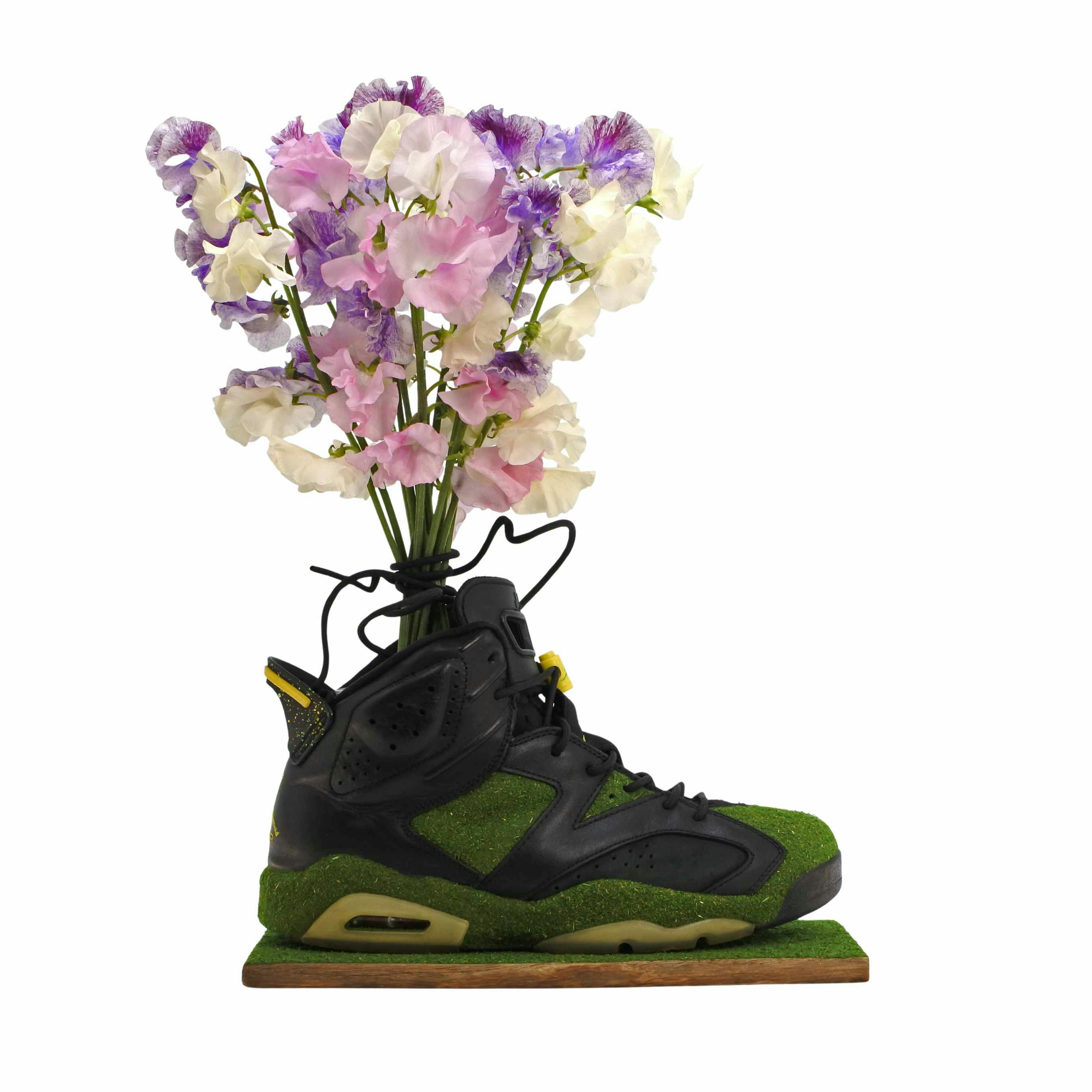 shoetree nike sneaker flower vases japan interview