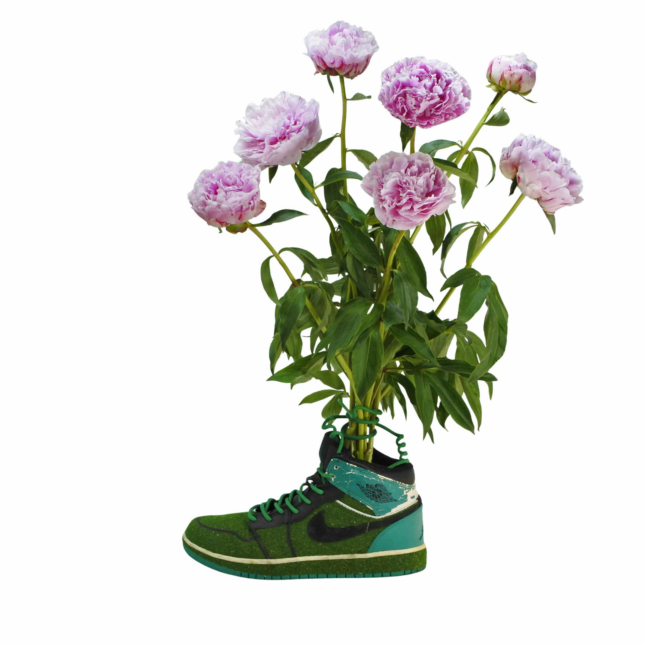 shoetree nike sneaker flower vases japan interview