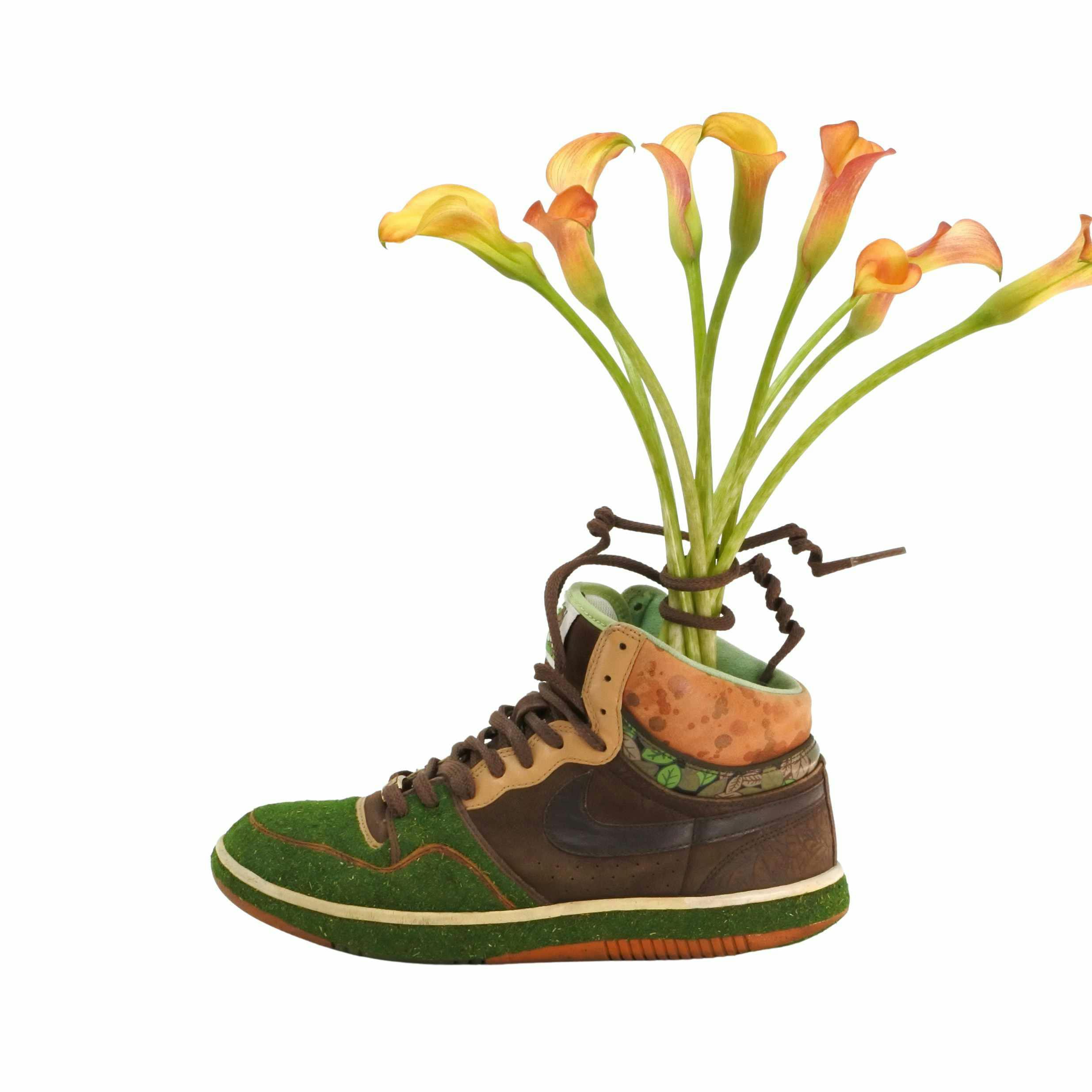 shoetree nike sneaker flower vases japan interview