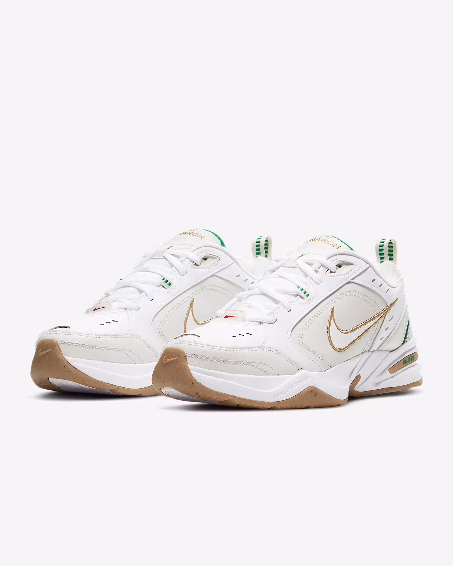 Nike Air Monarch White and Green
