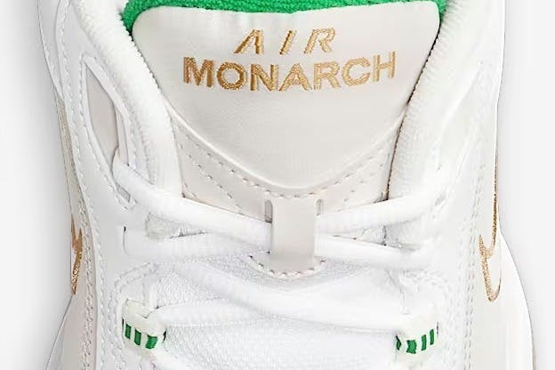 Nike Air Monarch White and Green