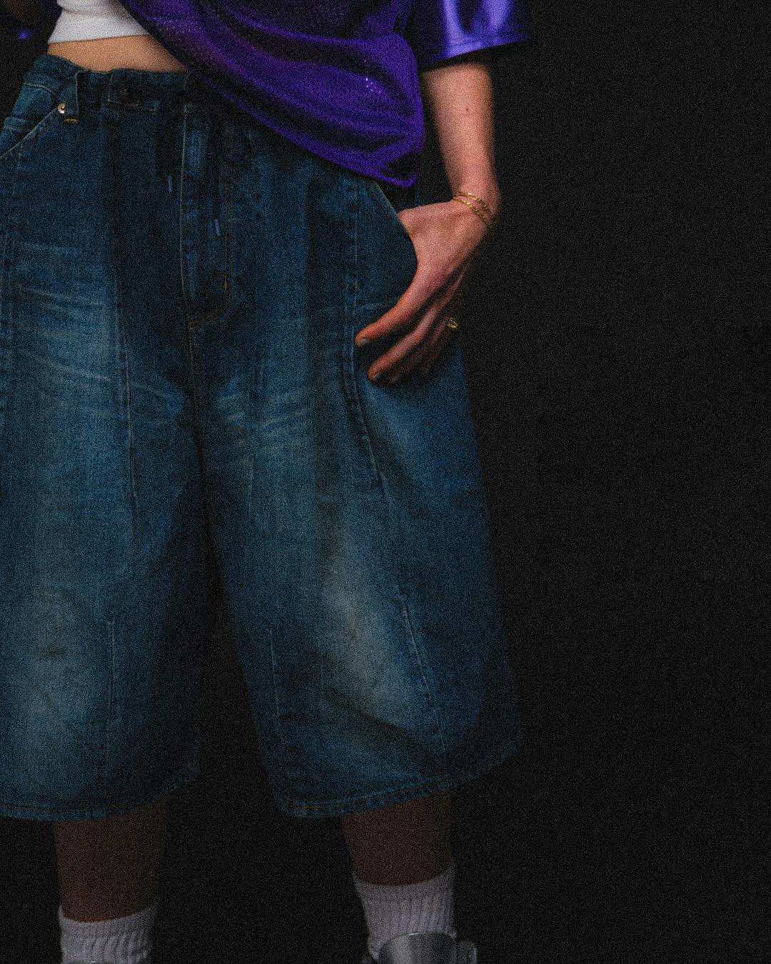 beams needles hd pants denim shorts