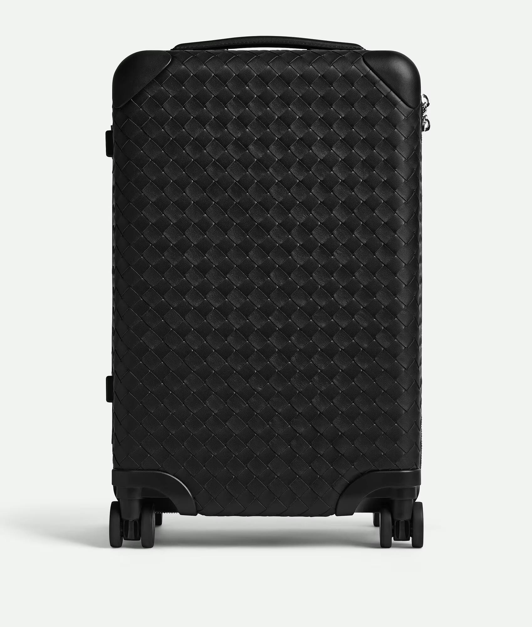 Bottega Veneta, Black, Woven Suitcase, New Release, 10k suitcase