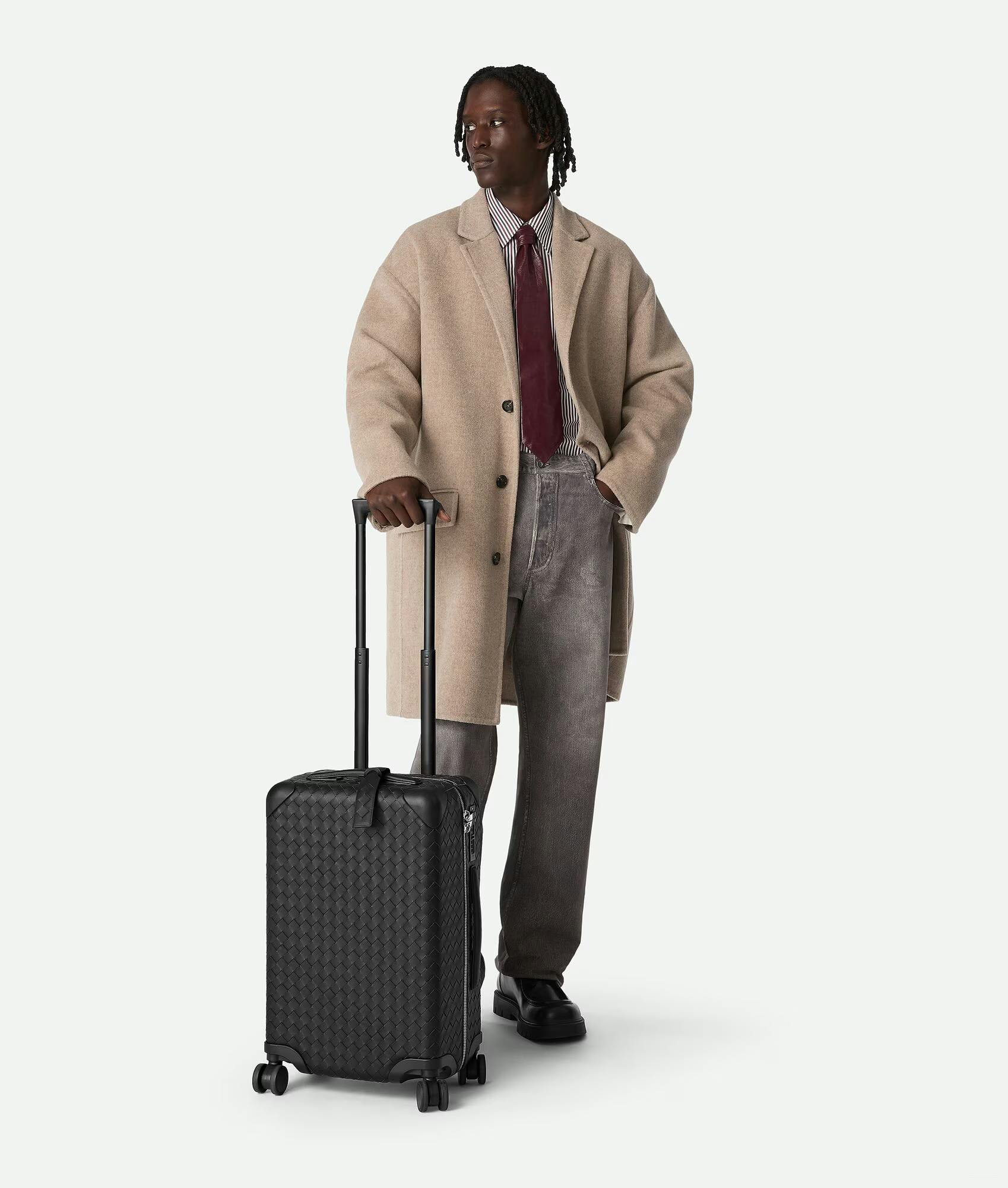 Bottega Veneta, Black, Woven Suitcase, New Release, 10k suitcase