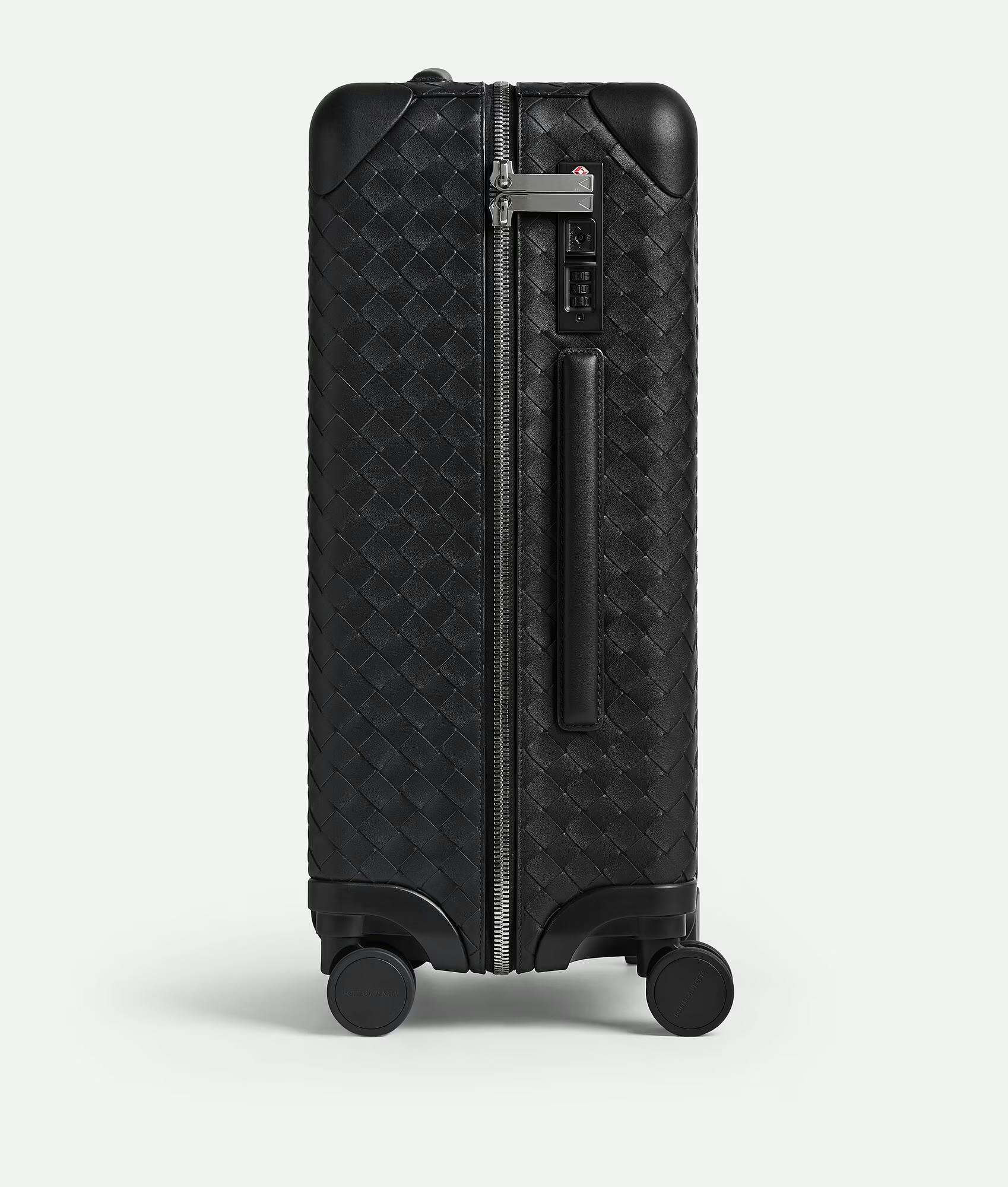 Bottega Veneta, Black, Woven Suitcase, New Release, 10k suitcase
