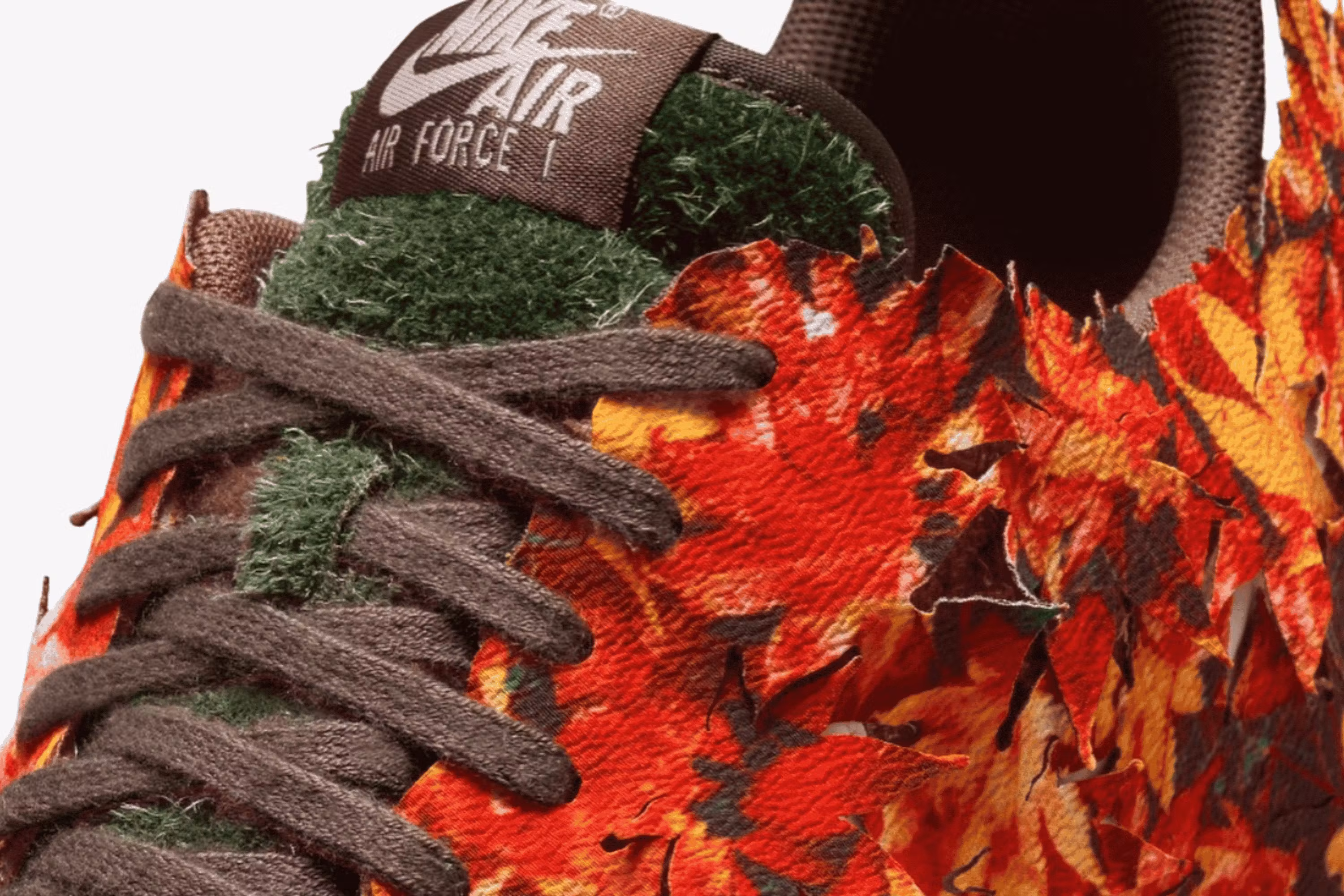 Nike Fall Sneakers with falling leaves, Nike’s Air Force 1 Low LX “Leaf Camo”