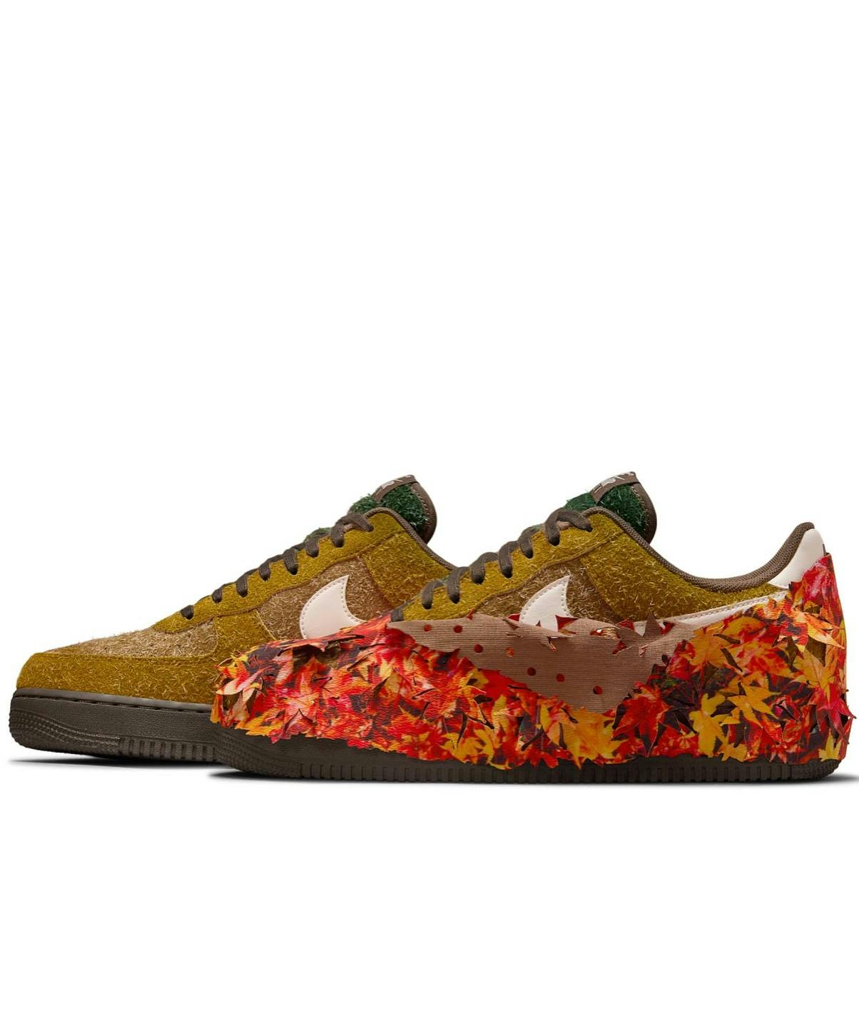Nike Fall Sneakers with falling leaves, Nike’s Air Force 1 Low LX “Leaf Camo”
