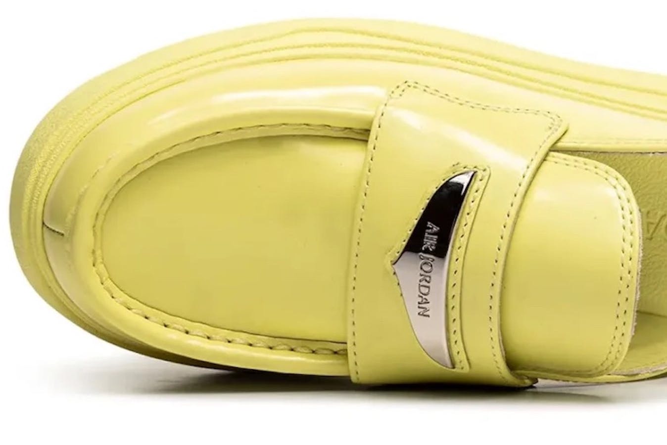 Neon yellow Nike Jordan Loafer