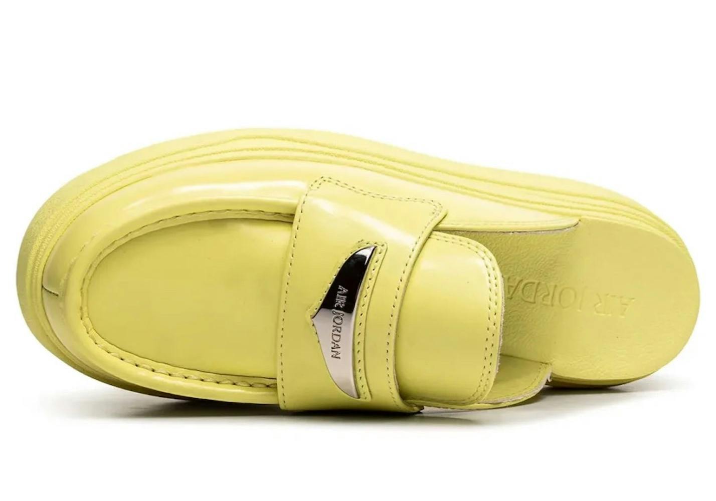 Neon yellow Nike Jordan Loafer