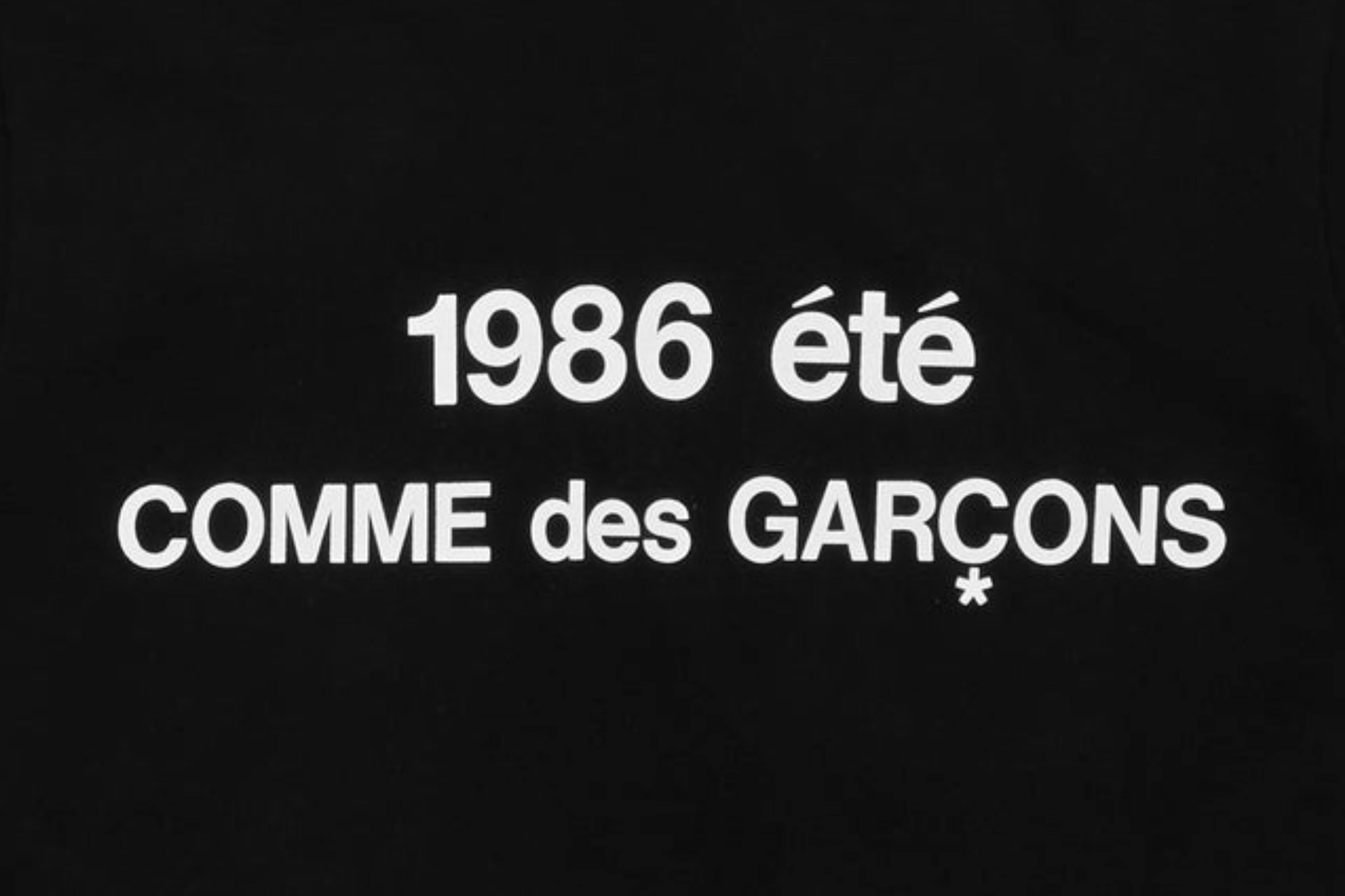 CDG Comme des Garçons été 1986 T-Shirt