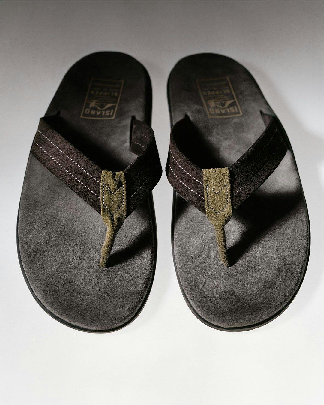 island slipper thisisneverthat suede flip flop