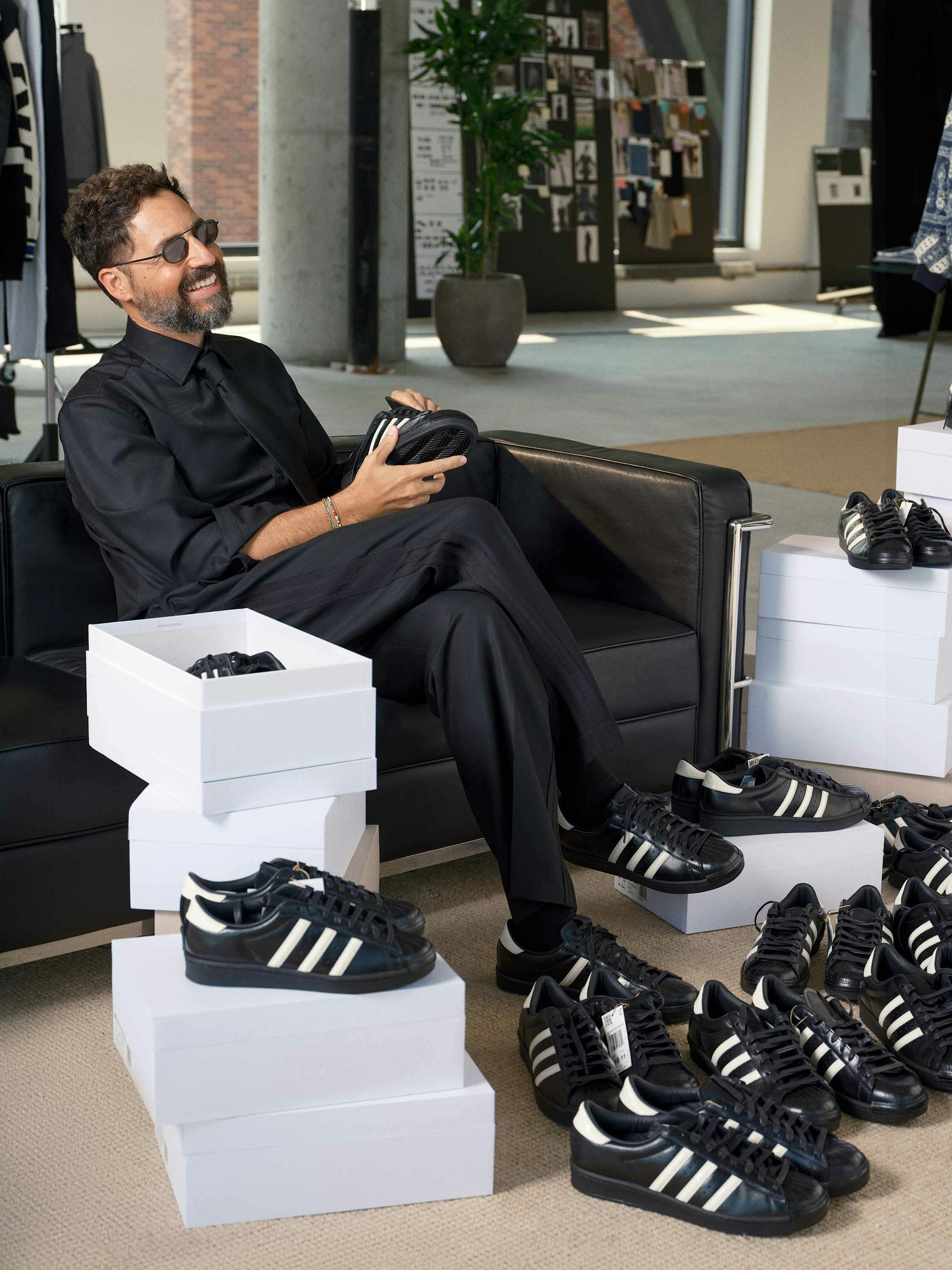 kith adidas superstar black tie sneaker collab ronnie fieg interview