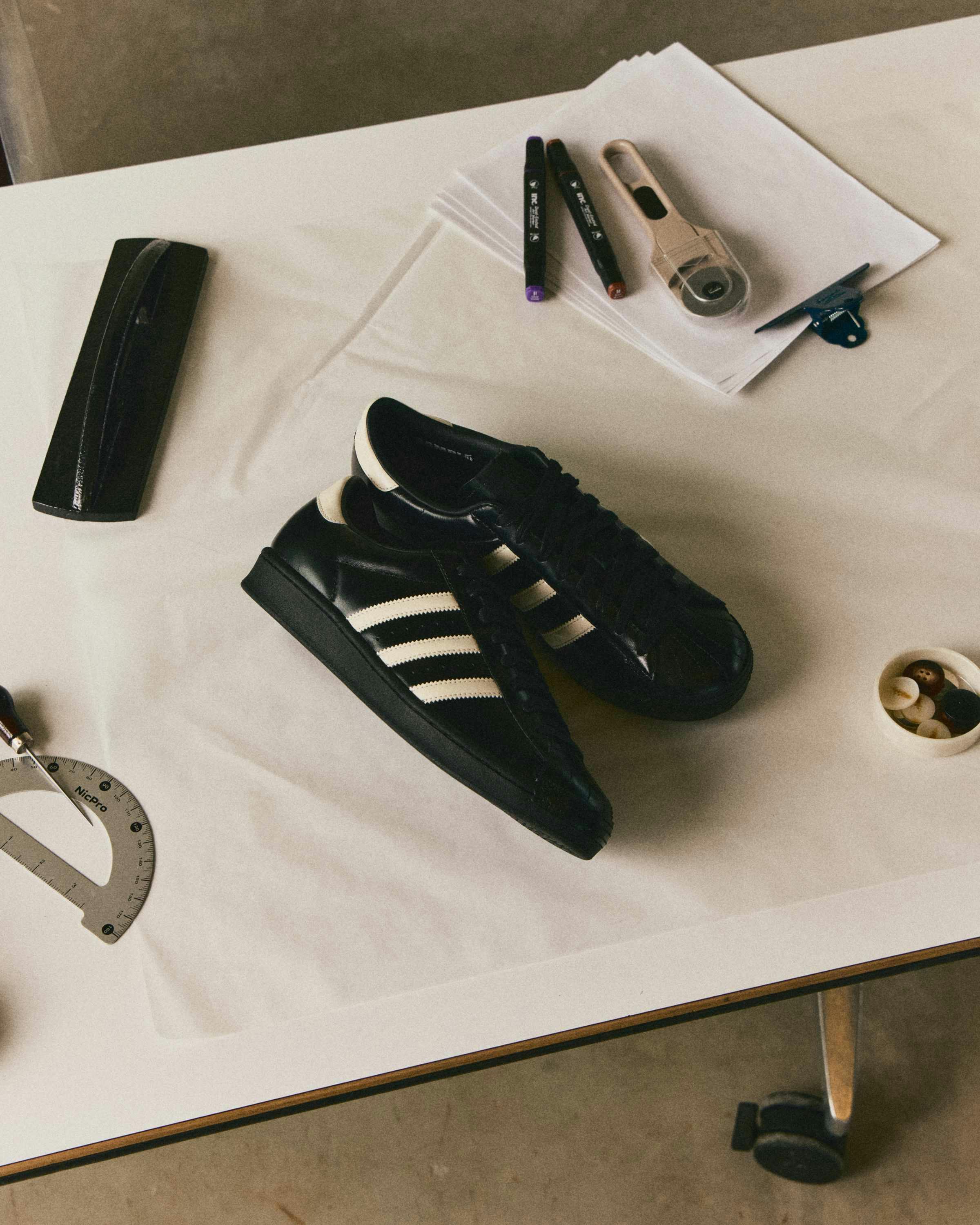 kith adidas superstar black tie sneaker collab ronnie fieg interview