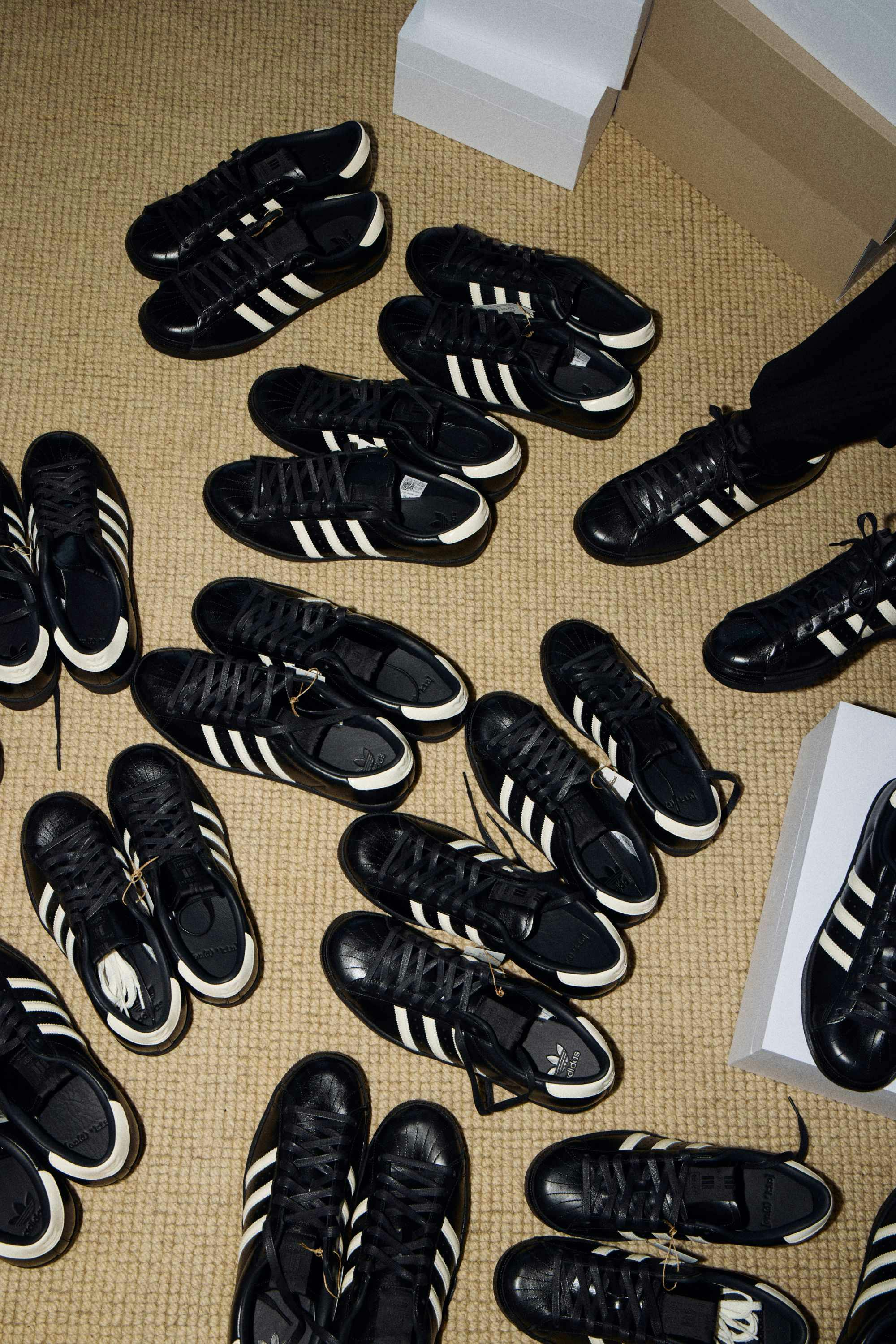 kith adidas superstar black tie sneaker collab ronnie fieg interview