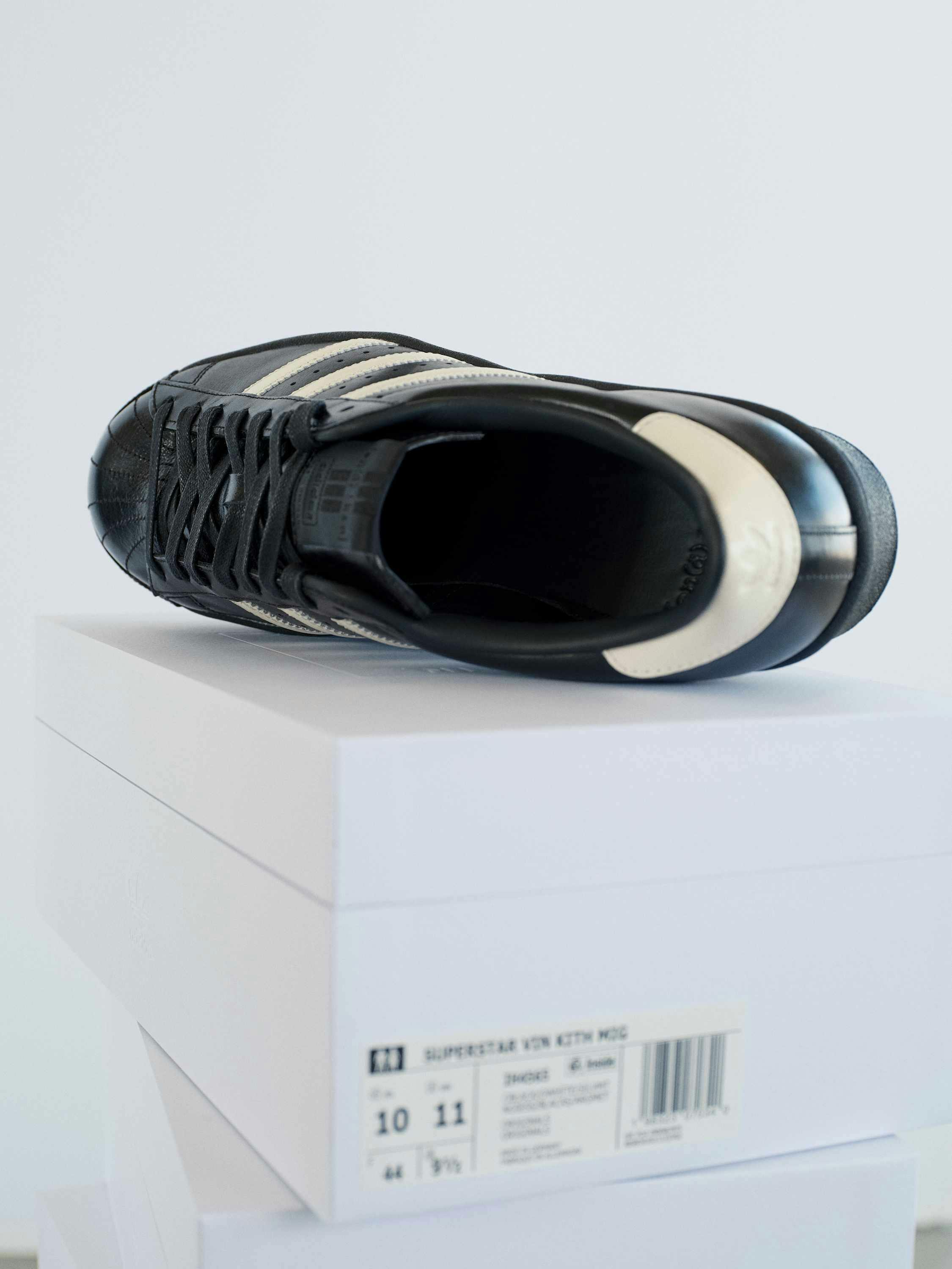 kith adidas superstar black tie sneaker collab ronnie fieg interview