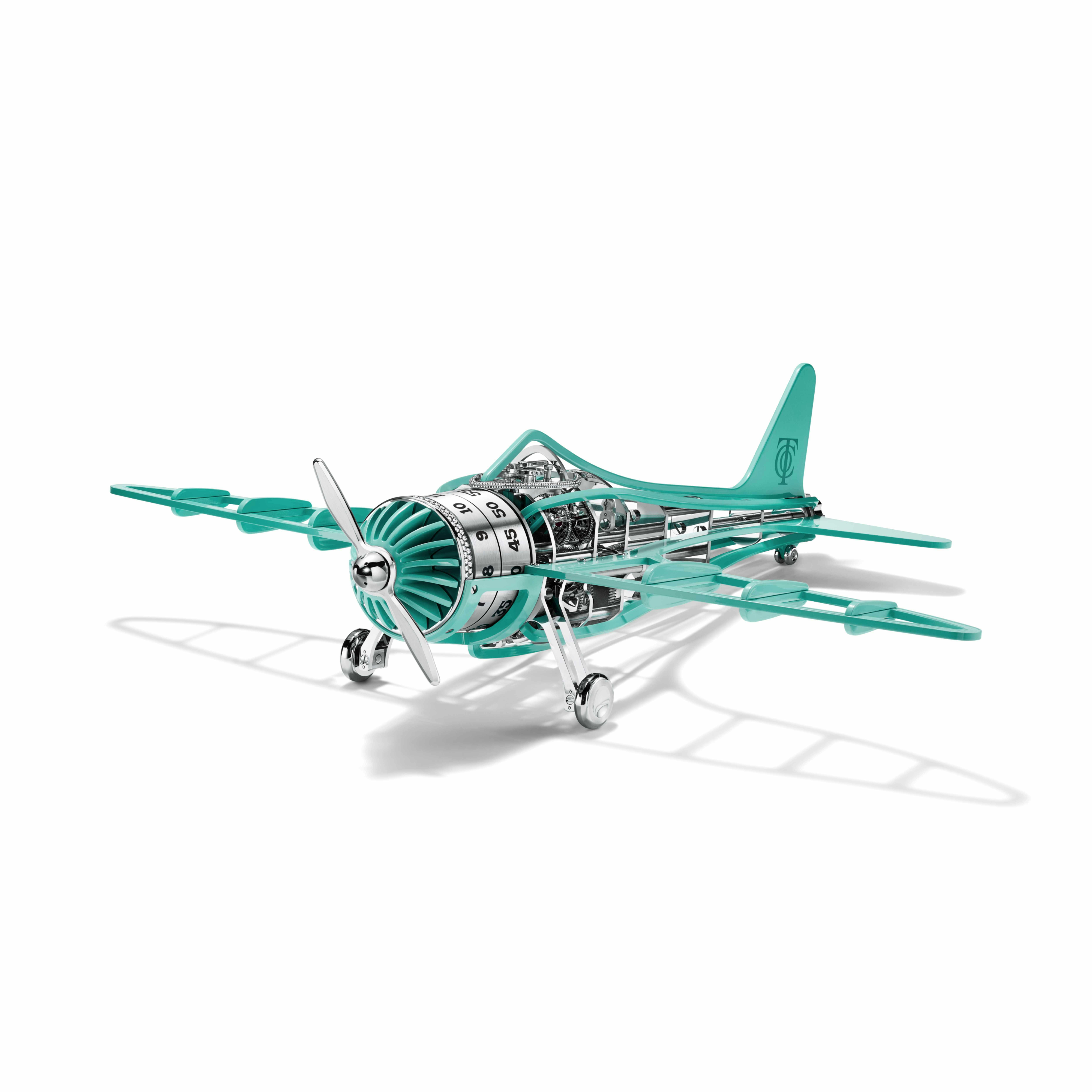 tiffany time objects car airplane clock speed airways diamond
