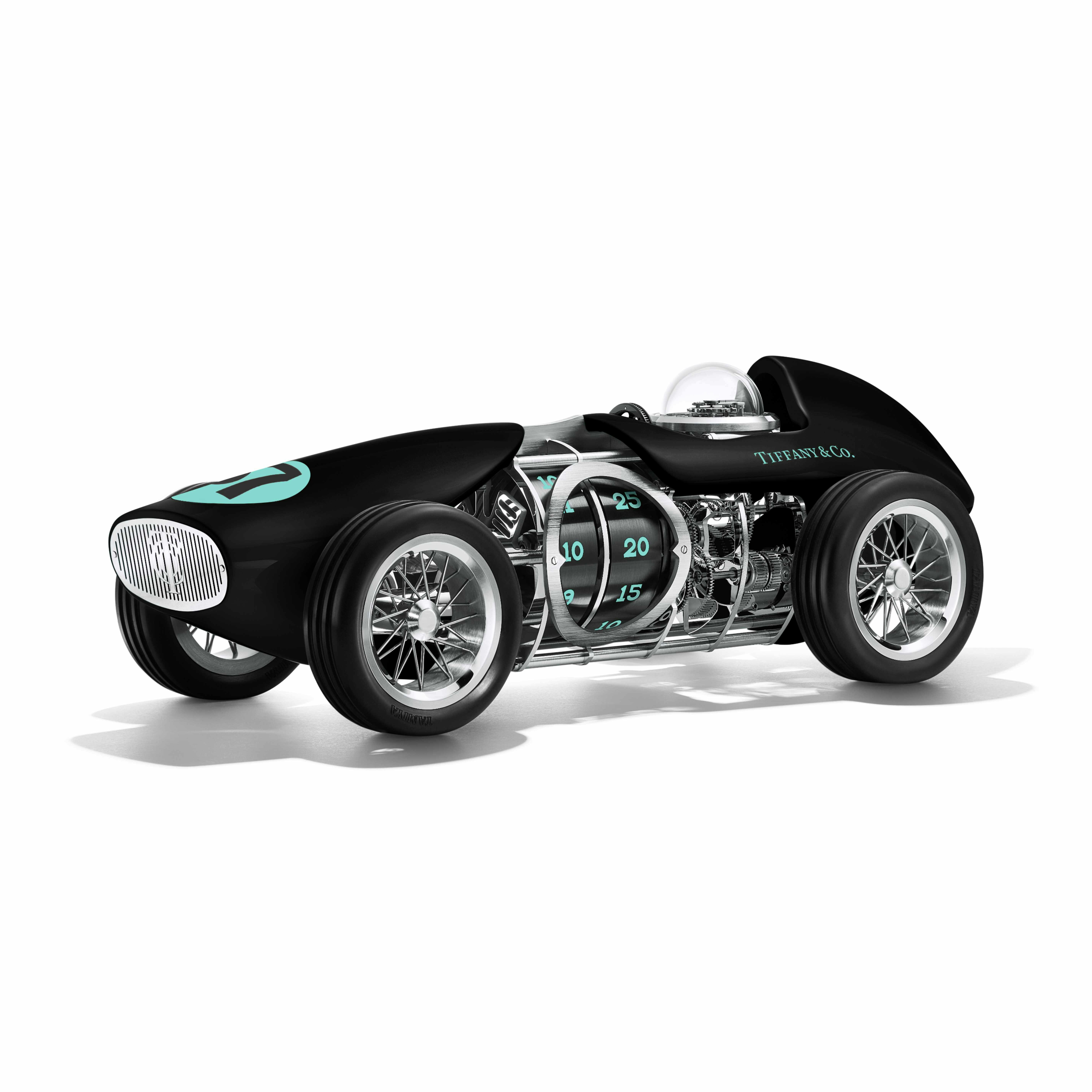 tiffany time objects car airplane clock speed airways diamond