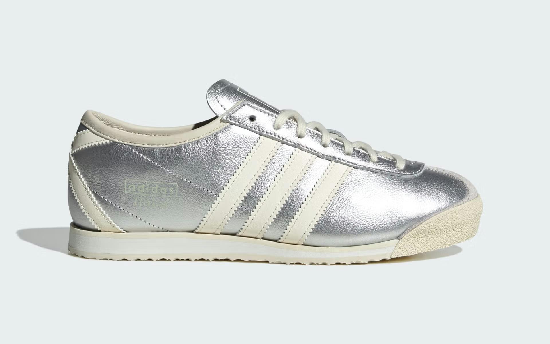 adidas sneakers, adidas Italia sneakers, silver adidas sneakers