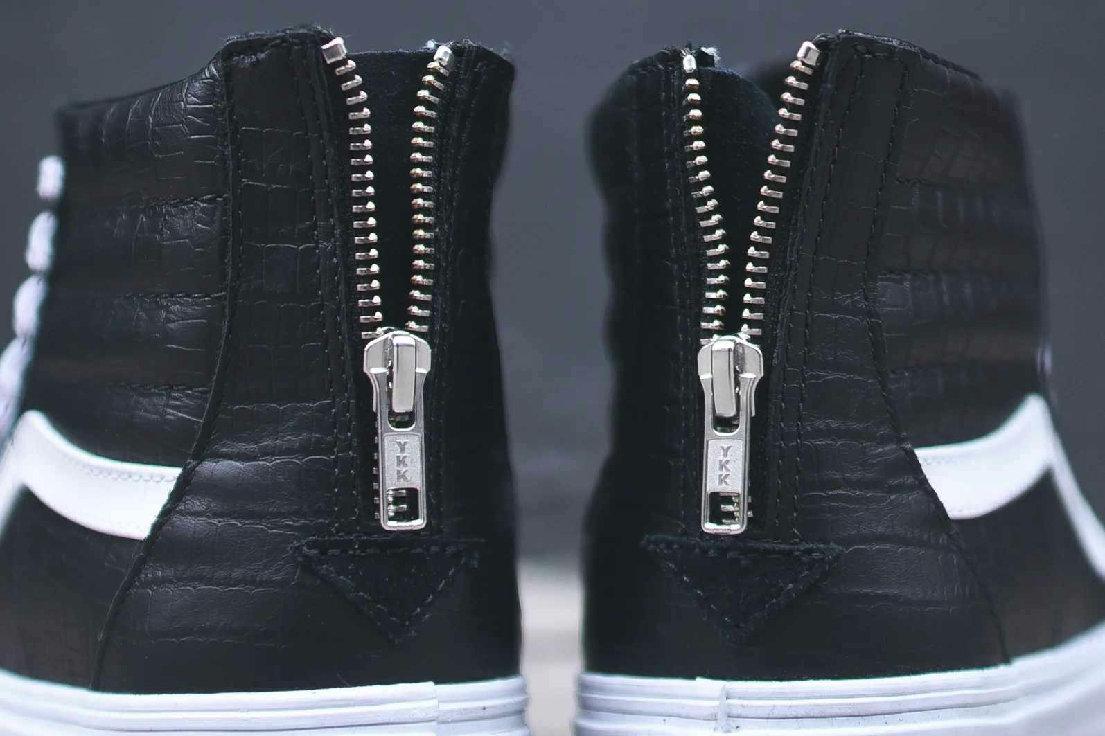 vans croc leather