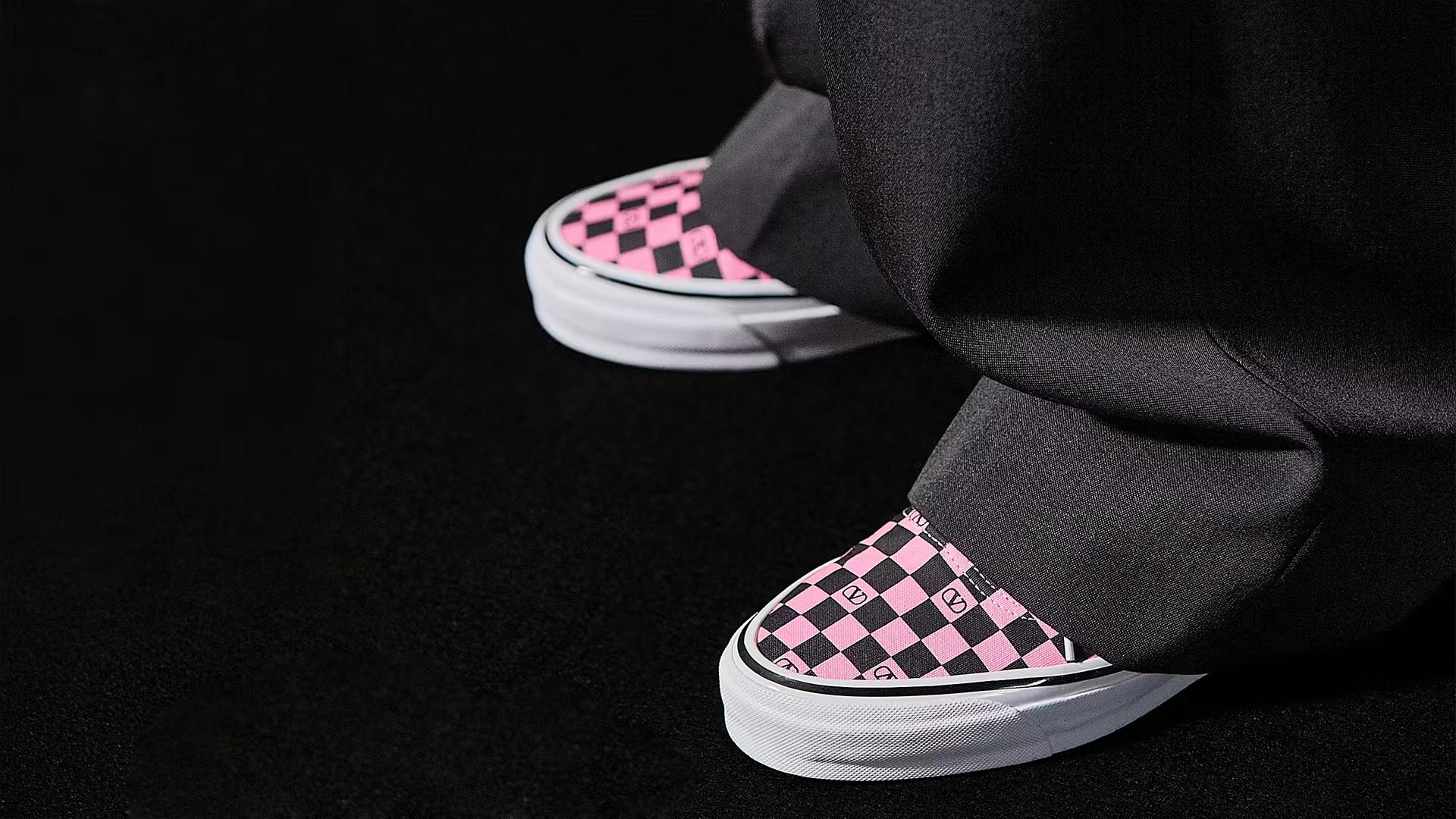 Valentino Vans, Colorful Valentino Vans, Colorful Valentino Vans-like sneakers, "V" Vans authentic
