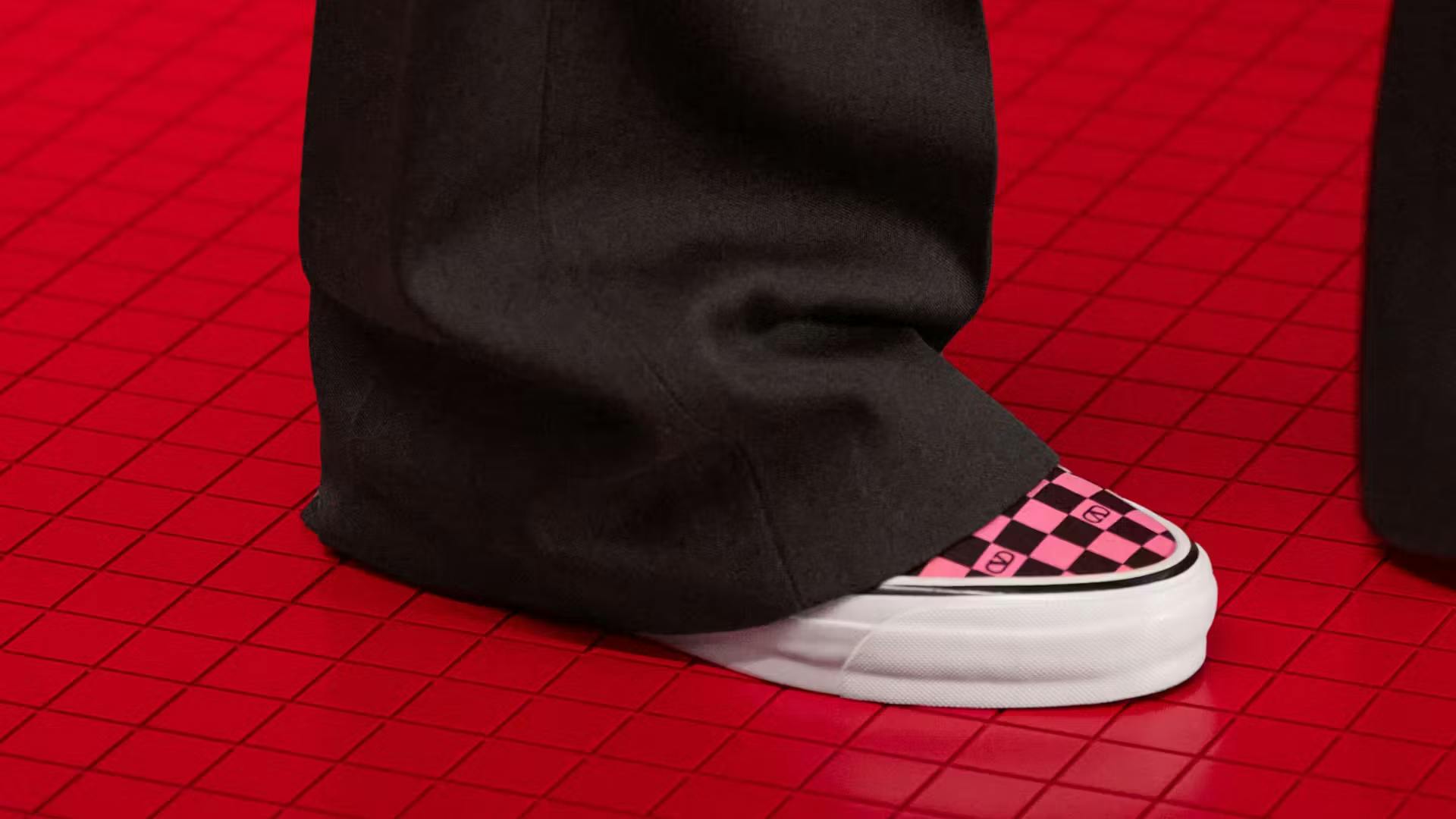 Valentino Vans, Colorful Valentino Vans, Colorful Valentino Vans-like sneakers, "V" Vans authentic